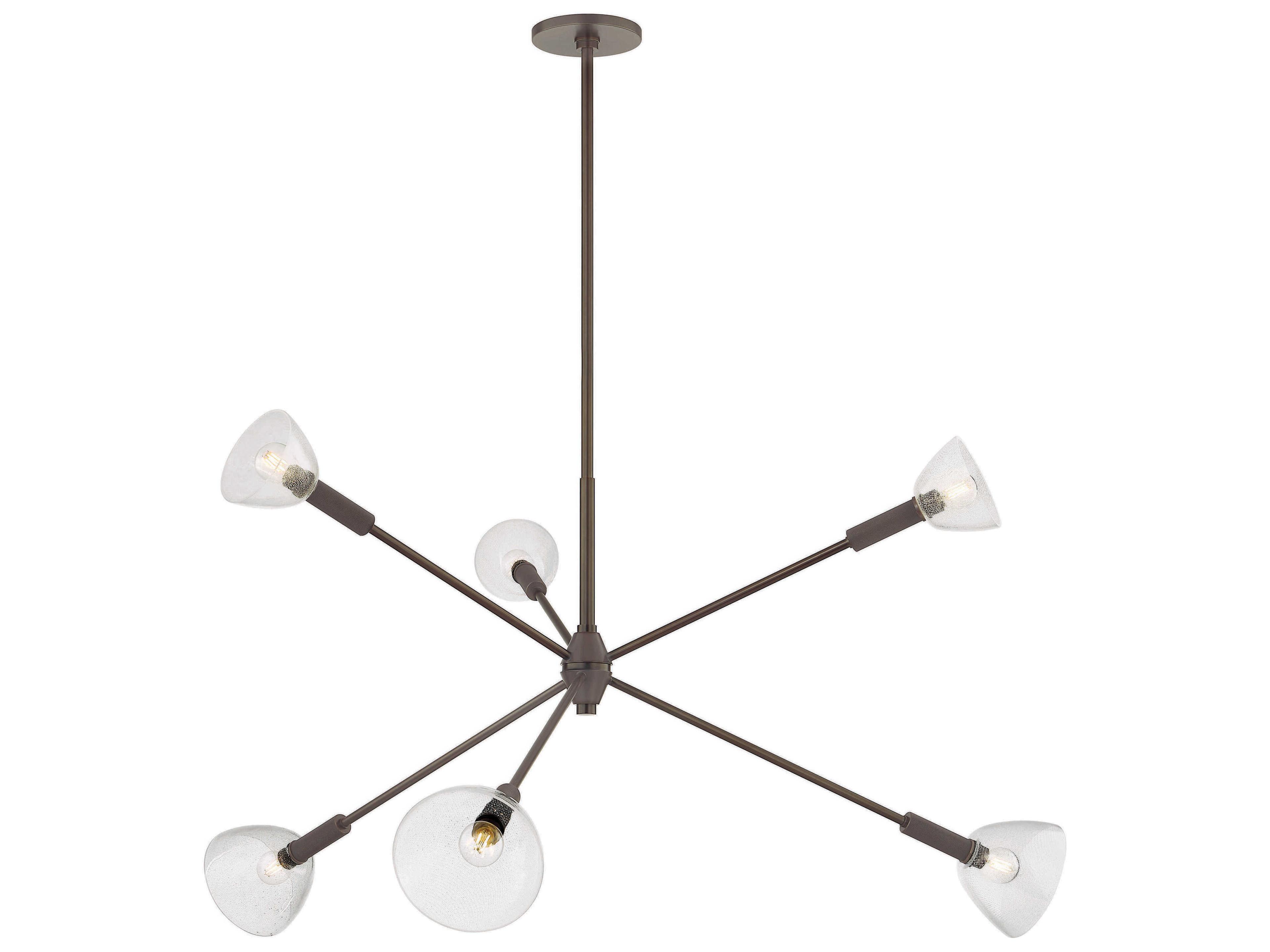 Caraway 6-Light True Bronze Sputnik Chandelier