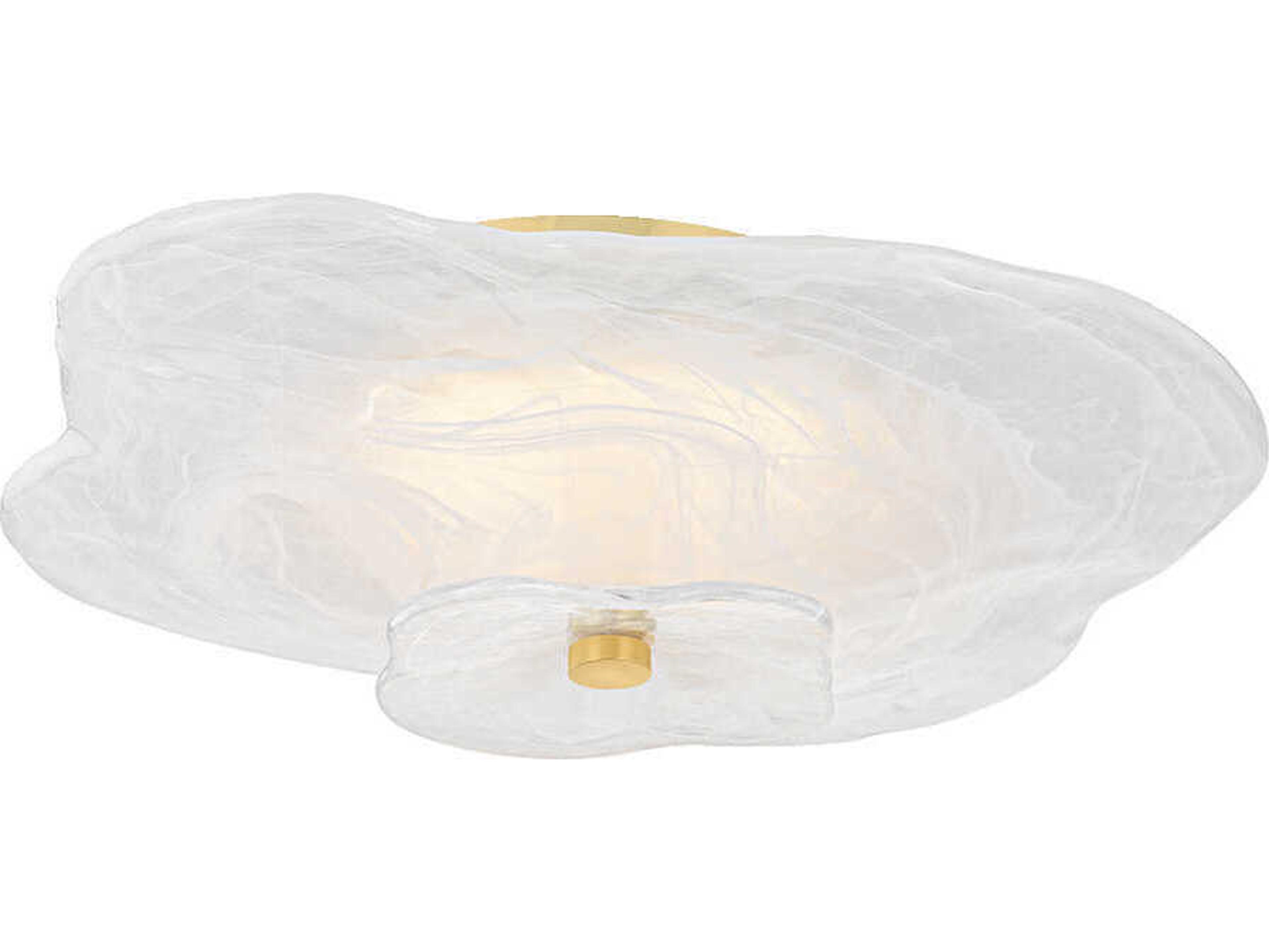 Starlie 1-Light Aged Brass Flush Mount