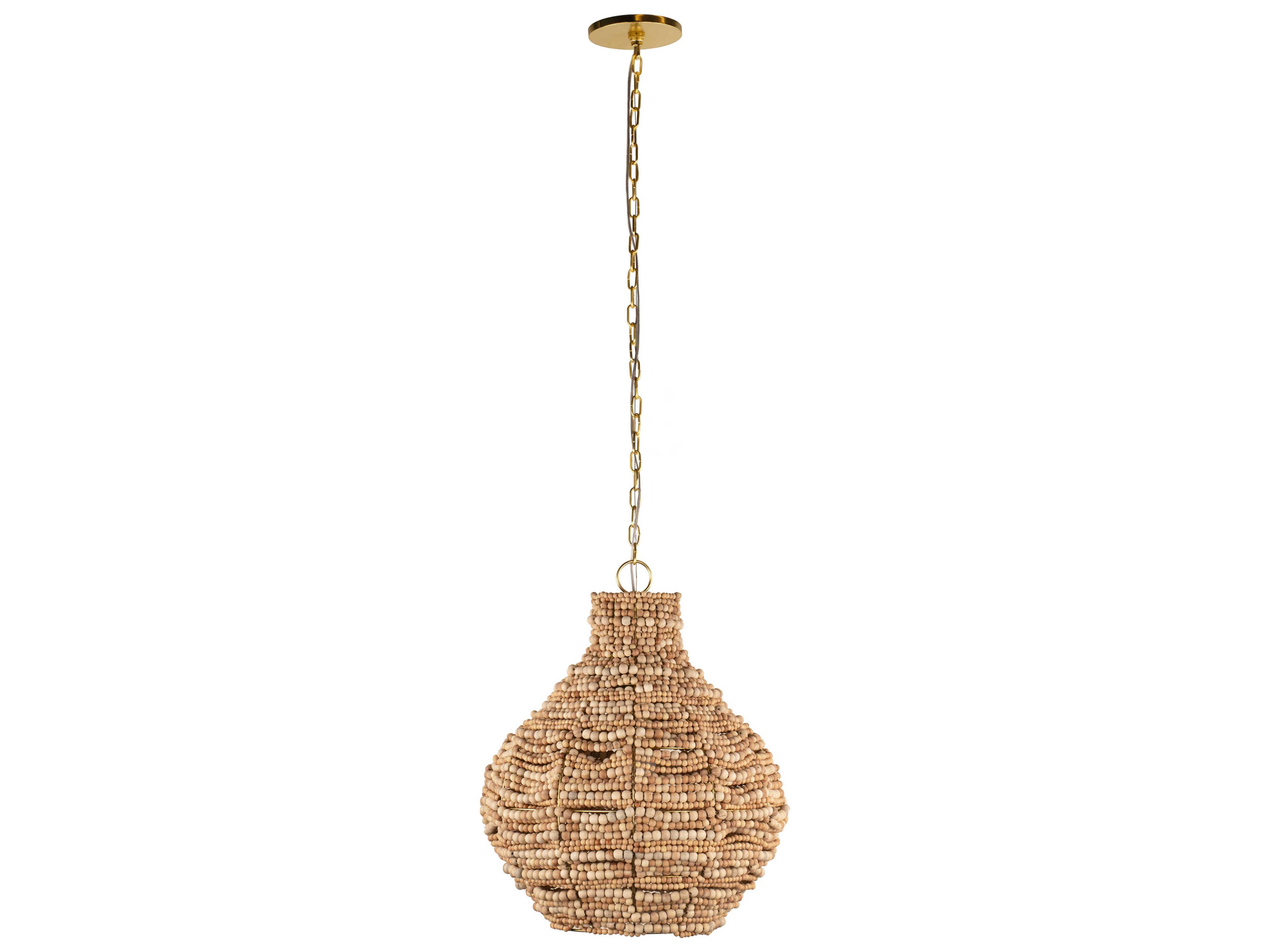 Mitzi Tiana 1-Light Aged Brass Pendant