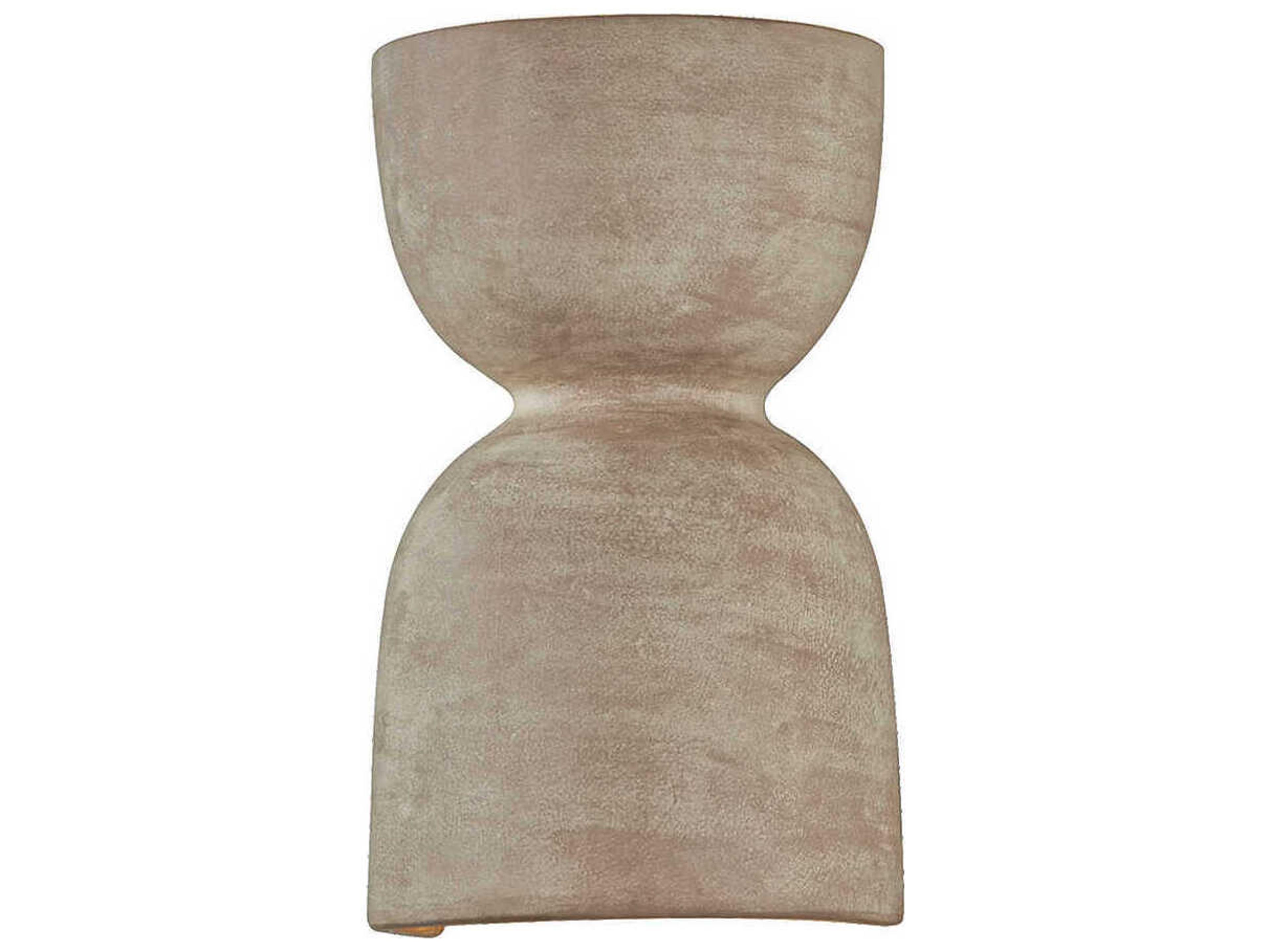 Mitzi Natalia 2-Light Aged Brass Ceramic Windy Dune Brown Wall Sconce