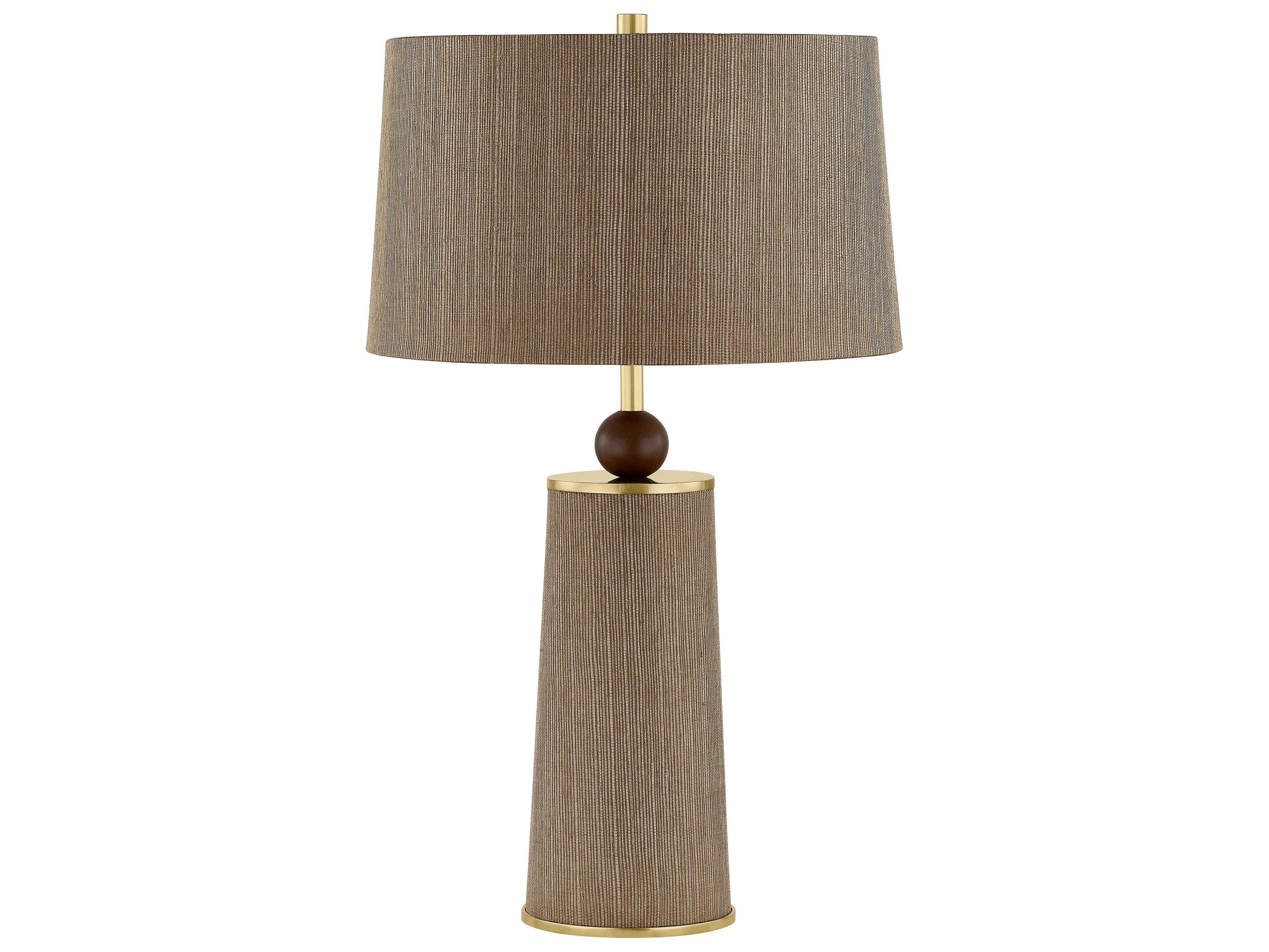 Mitzi Mandy Cheng January Aged Brass Brown Buffet Lamp