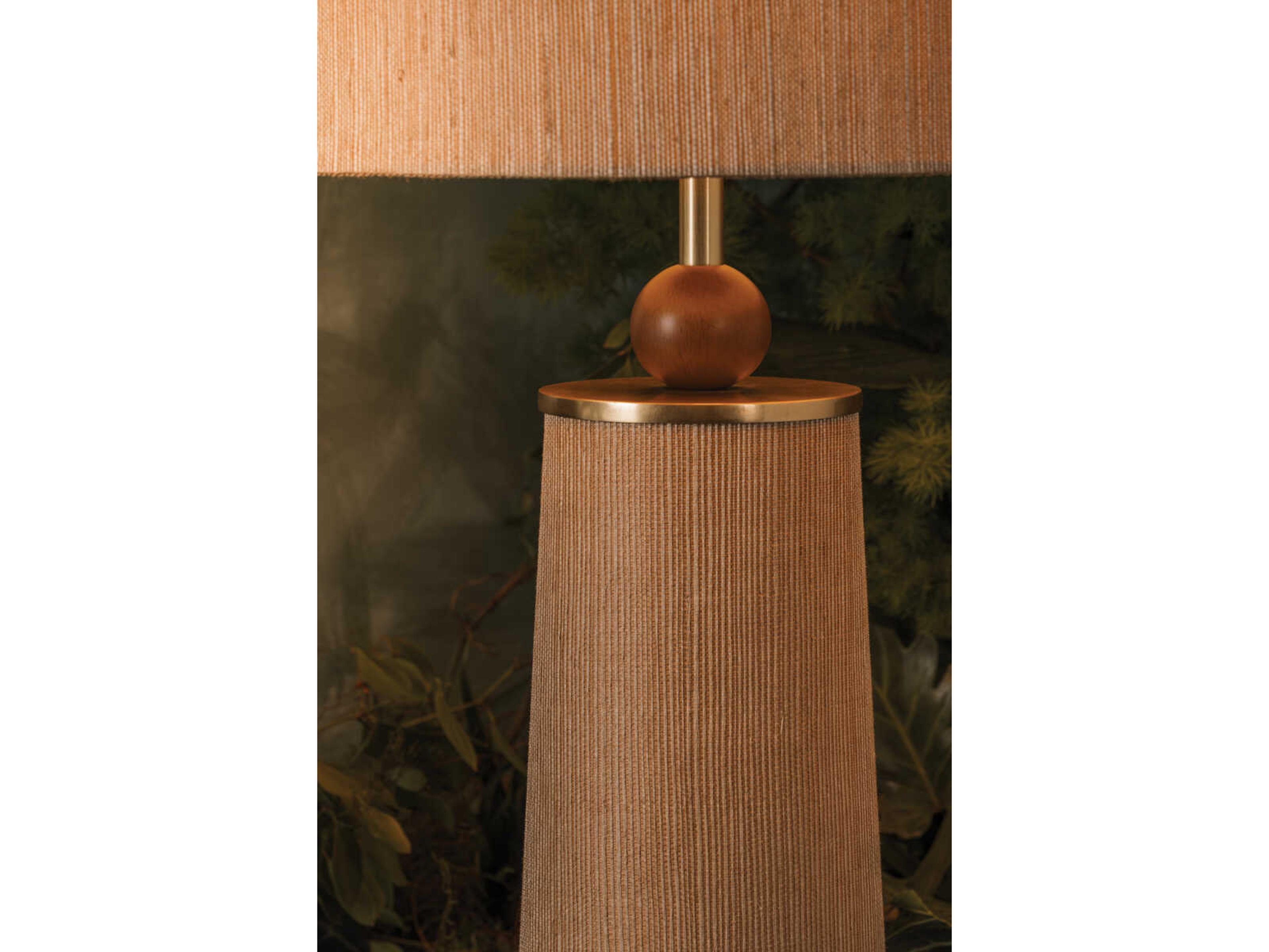 Mitzi Mandy Cheng January Aged Brass Brown Buffet Lamp