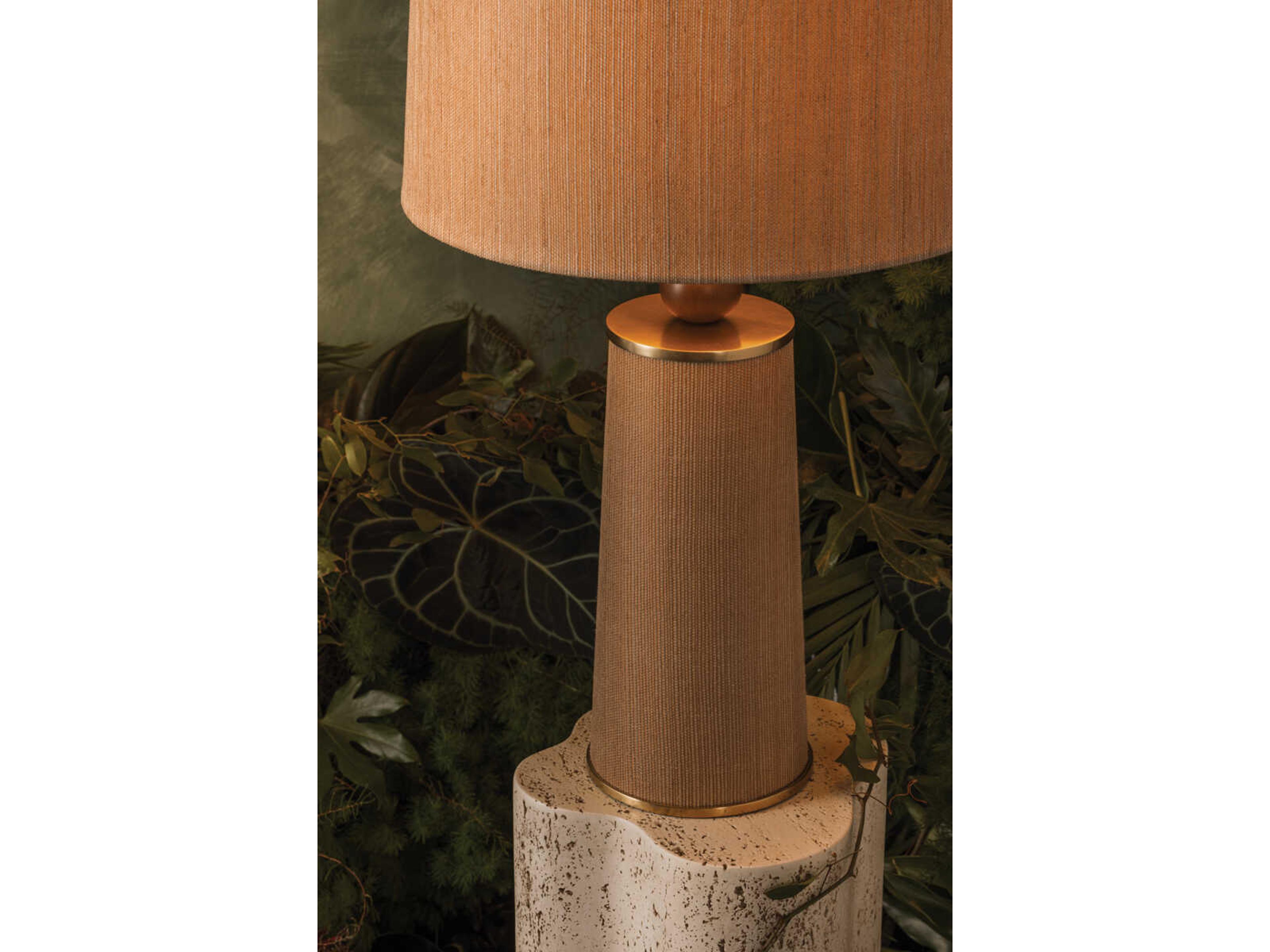 Mitzi Mandy Cheng January Aged Brass Brown Buffet Lamp