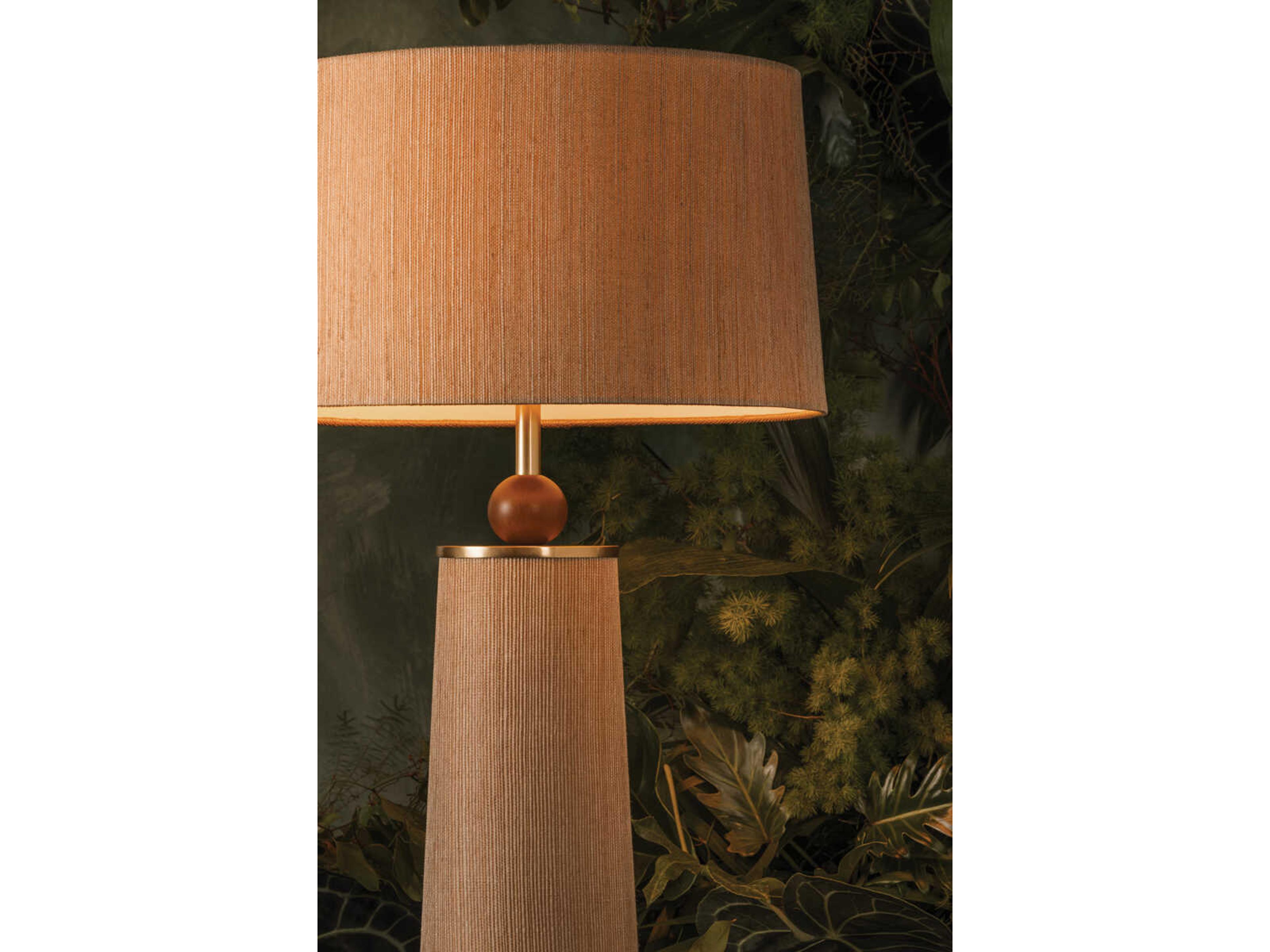 Mitzi Mandy Cheng January Aged Brass Brown Buffet Lamp