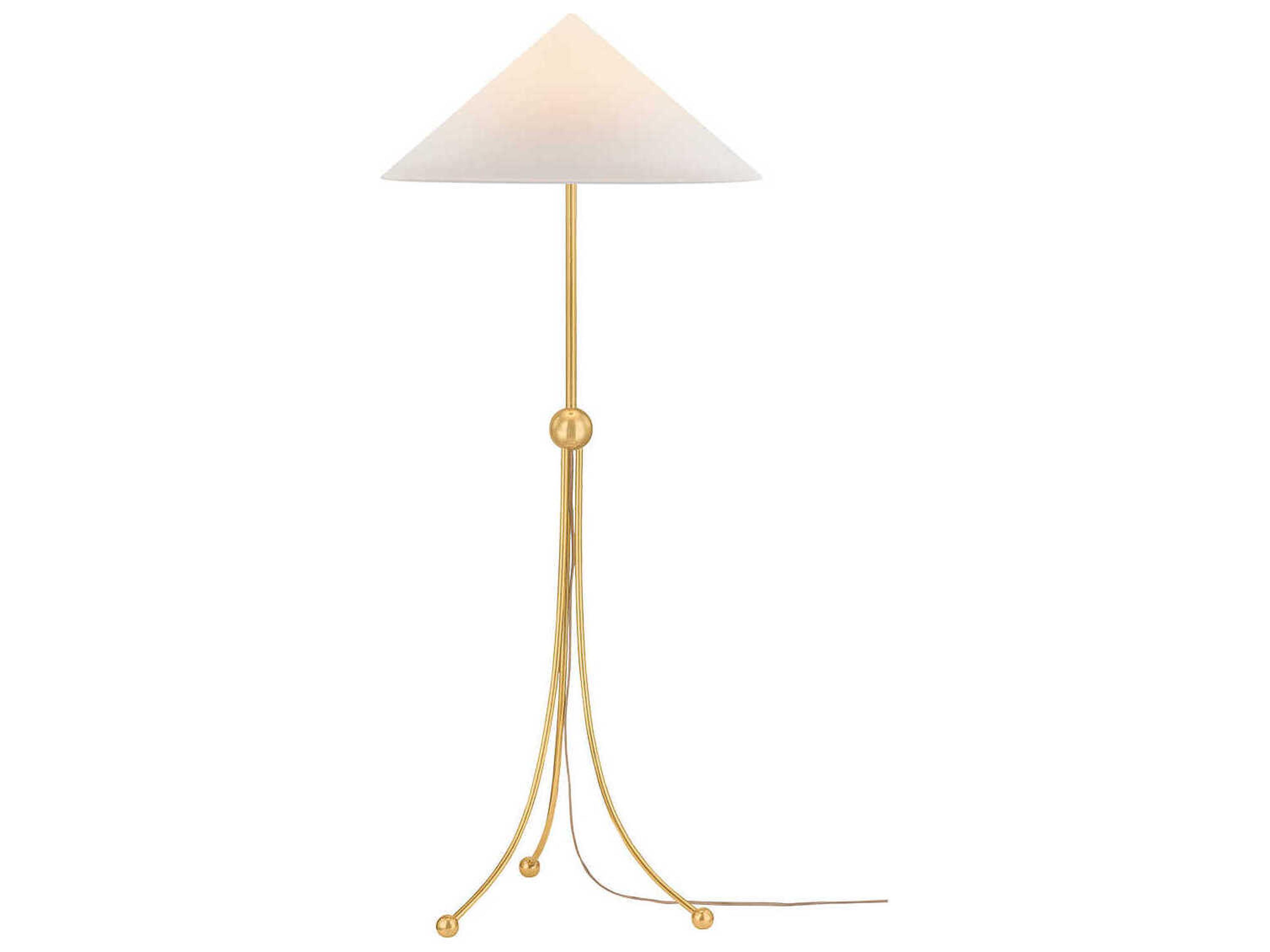Katya Aged Brass Floor Lamp