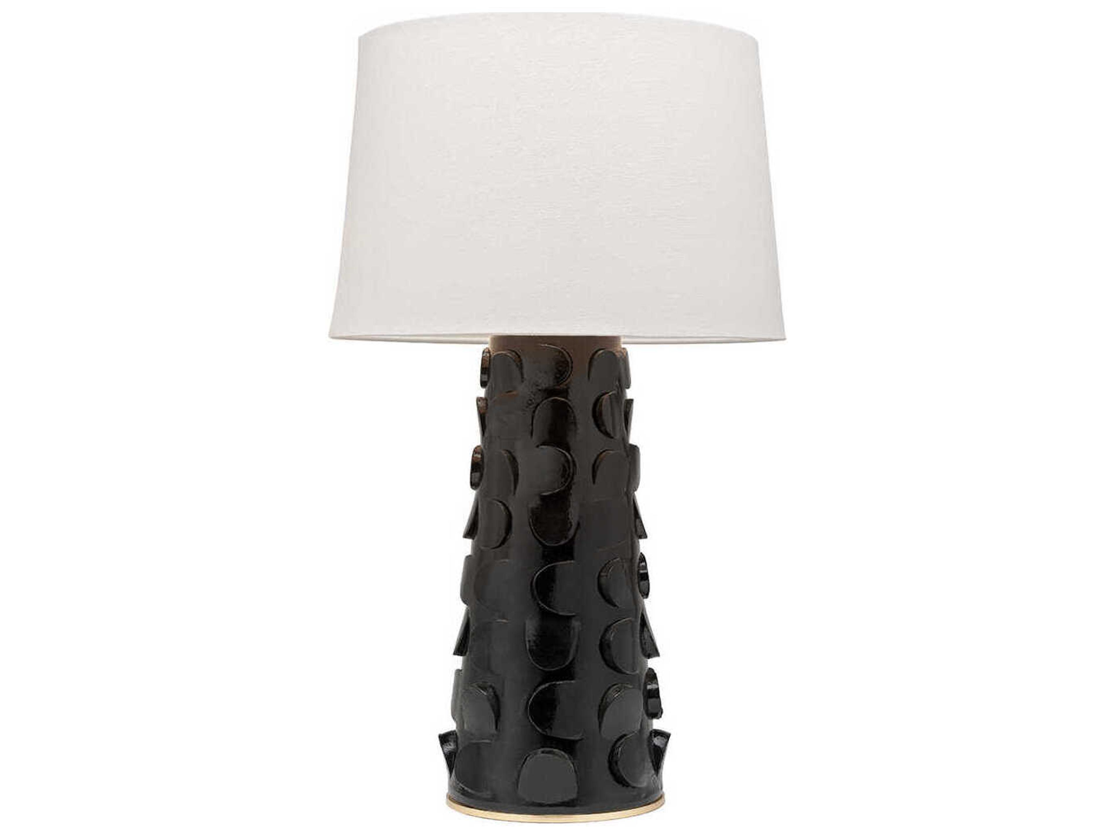 Naomi Black Lustro Gold Leaf Combo Buffet Lamp