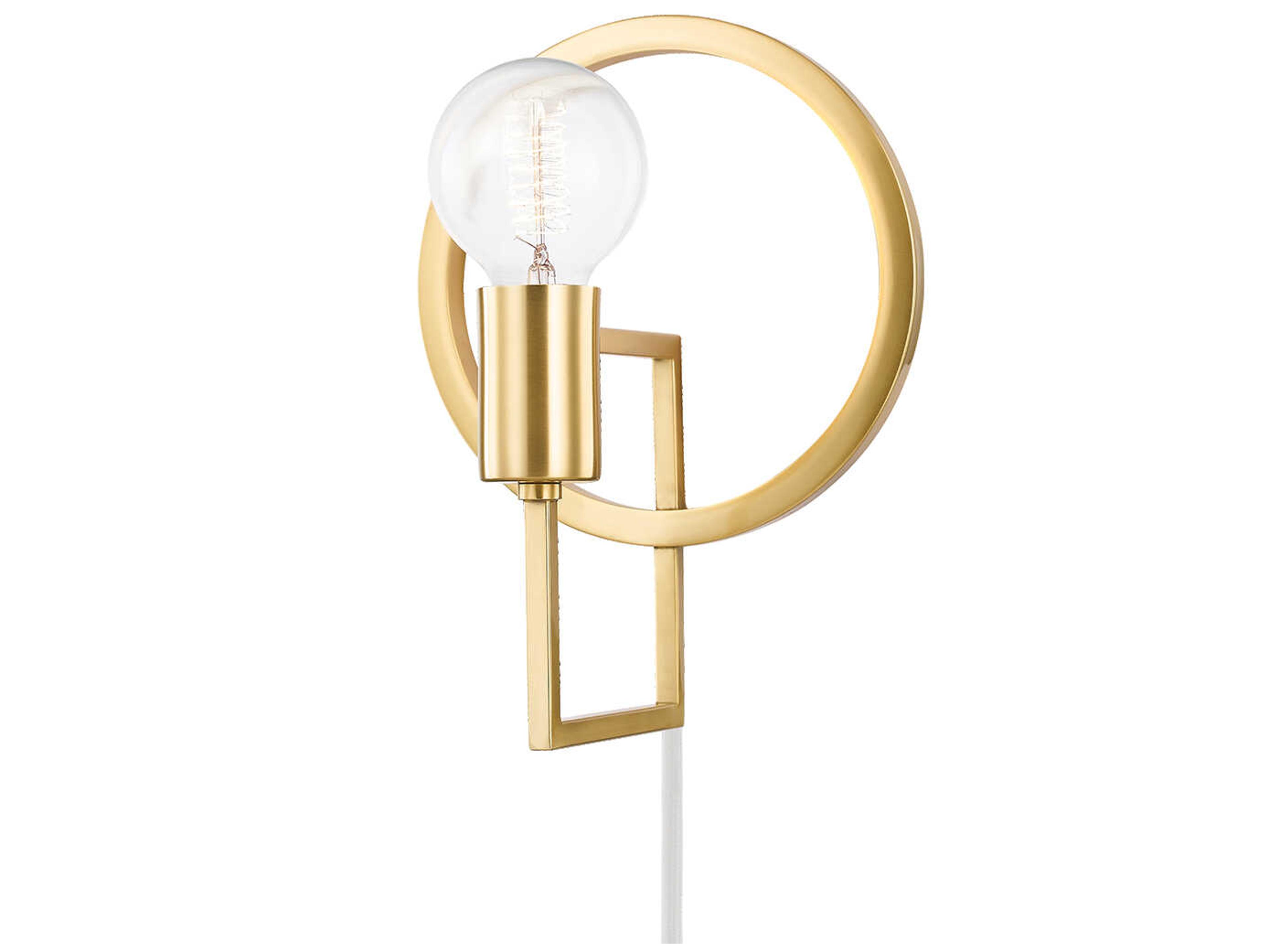Tory 1-Light Aged Brass Wall Sconce