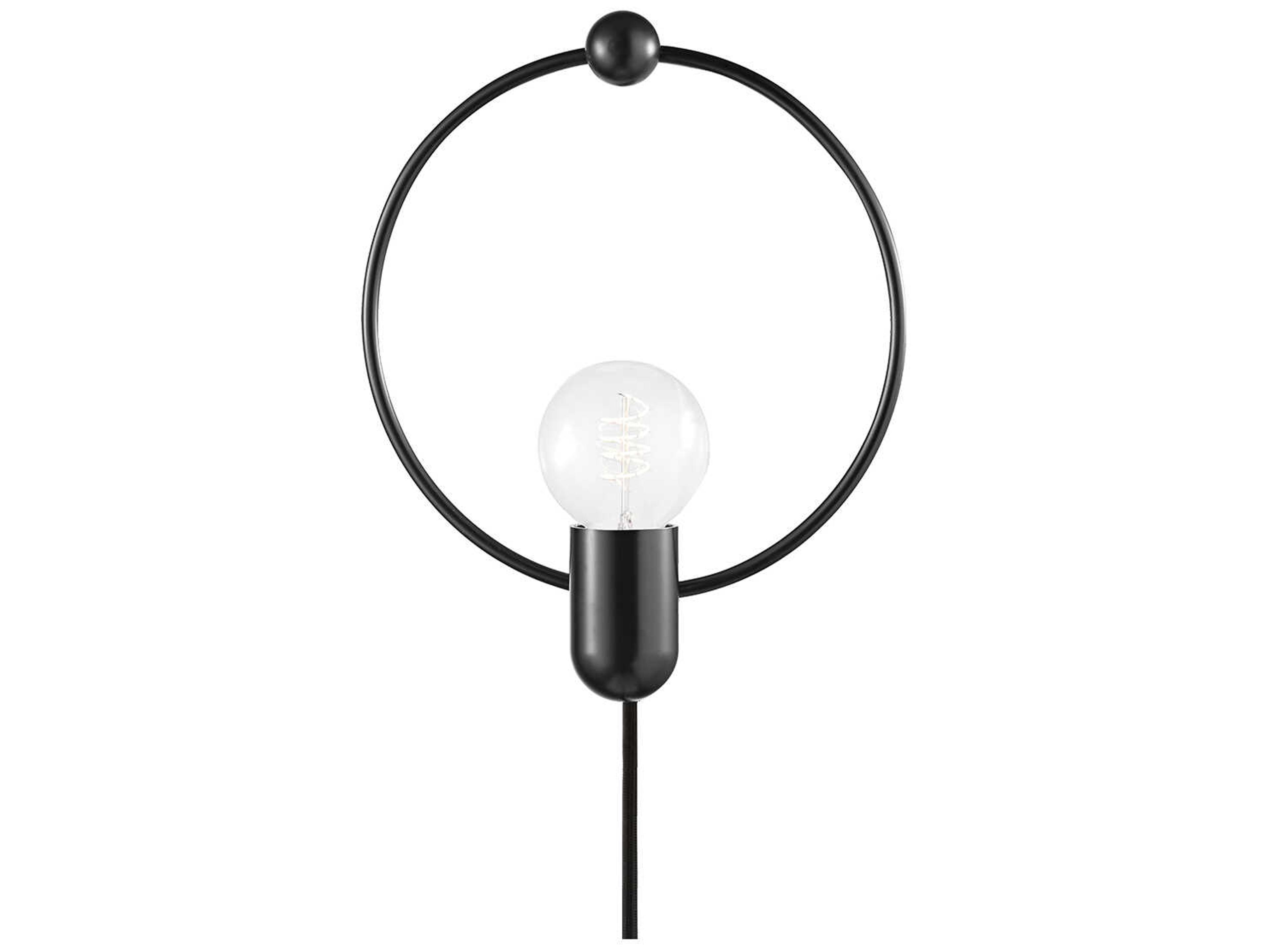 Darcy 1-Light Soft Black Wall Sconce