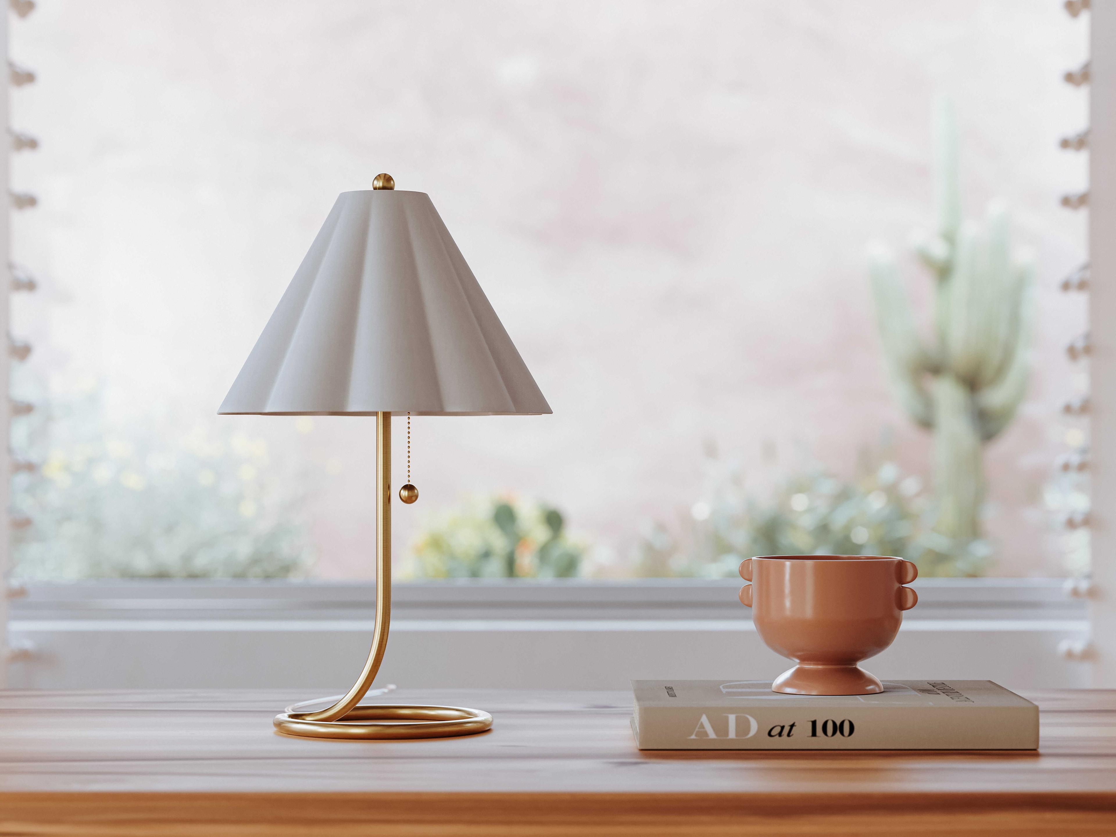 Mitzi Martha Aged Brass Table Lamp