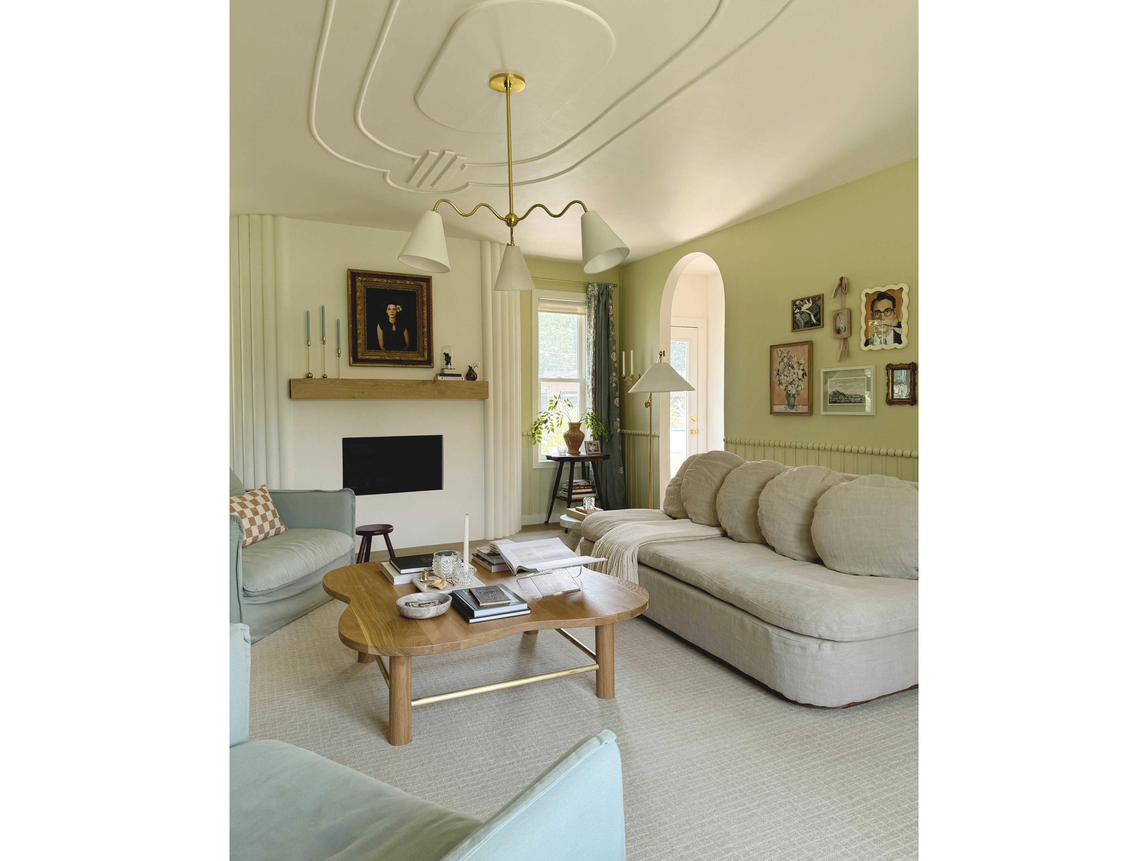 Mitzi Birdie Aged Brass White Linen Floor Lamp