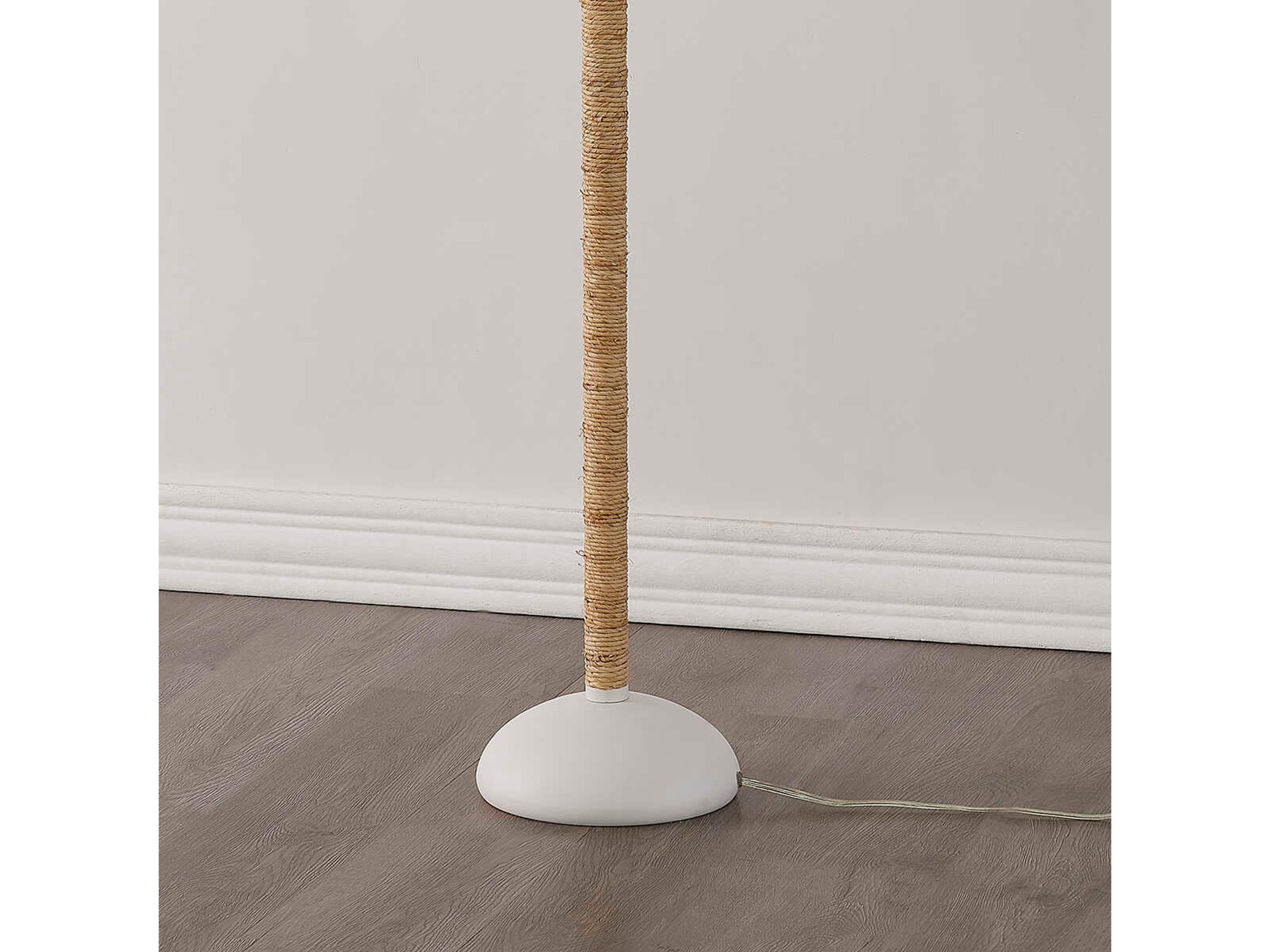Mitzi Mariana Textured White Floor Lamp