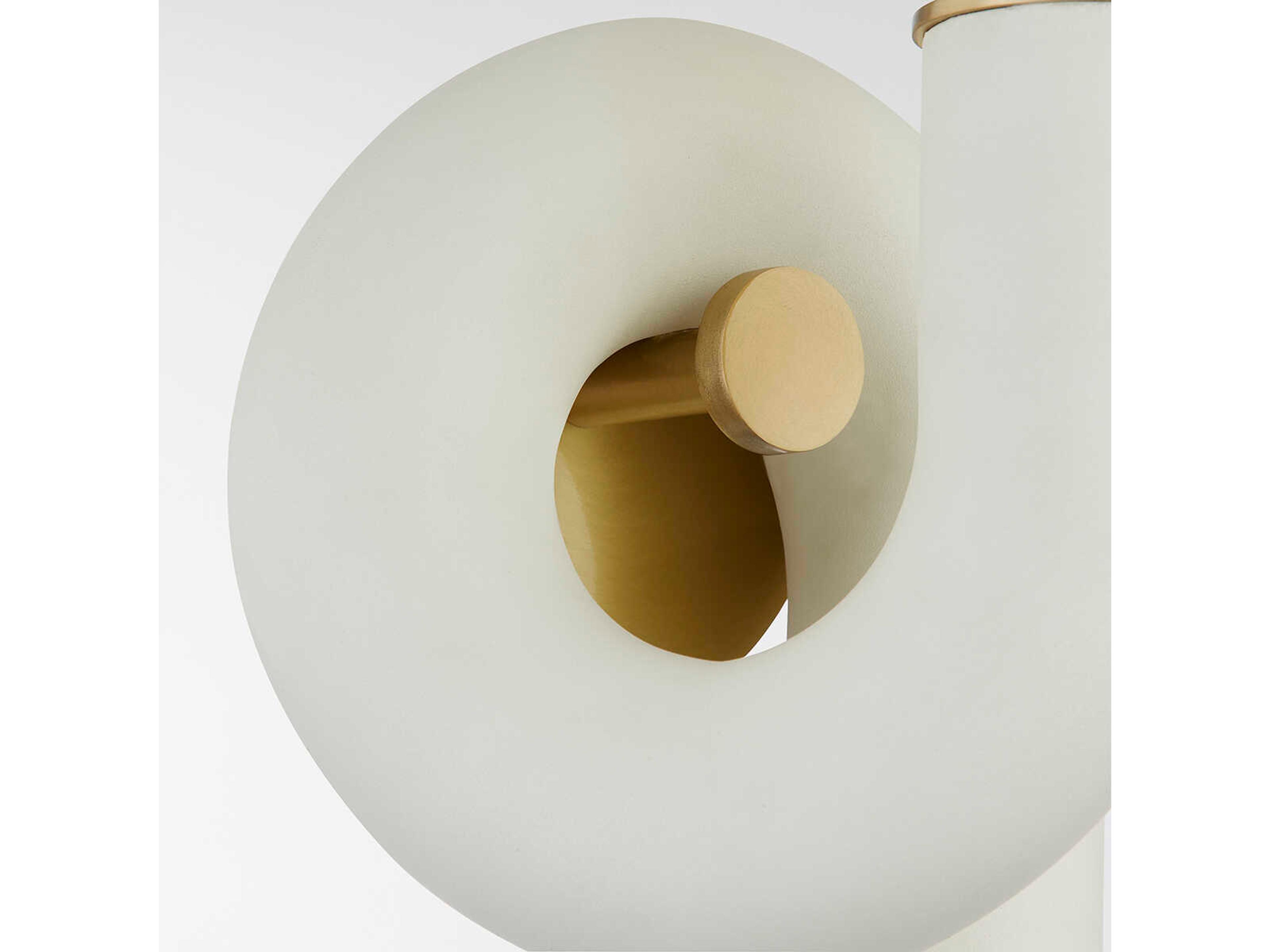 Mitzi Jolie 1-Light Aged Brass White Wall Sconce