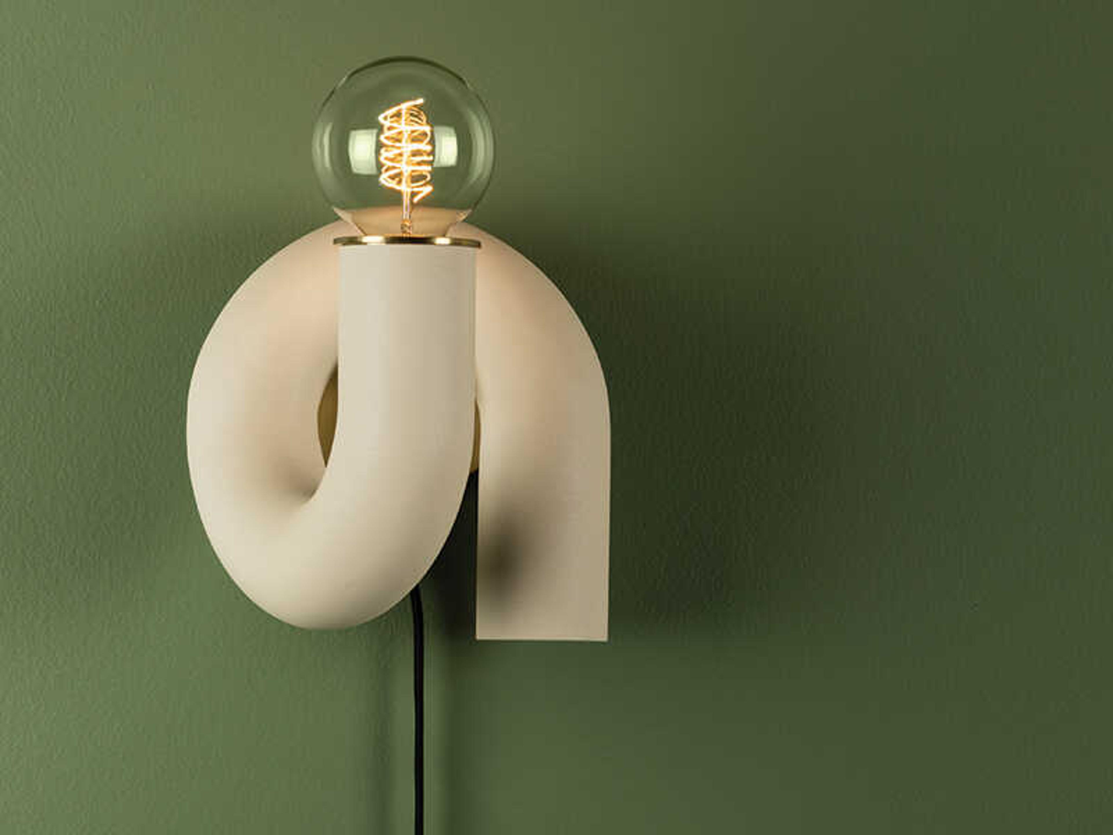 Mitzi Jolie 1-Light Aged Brass White Wall Sconce