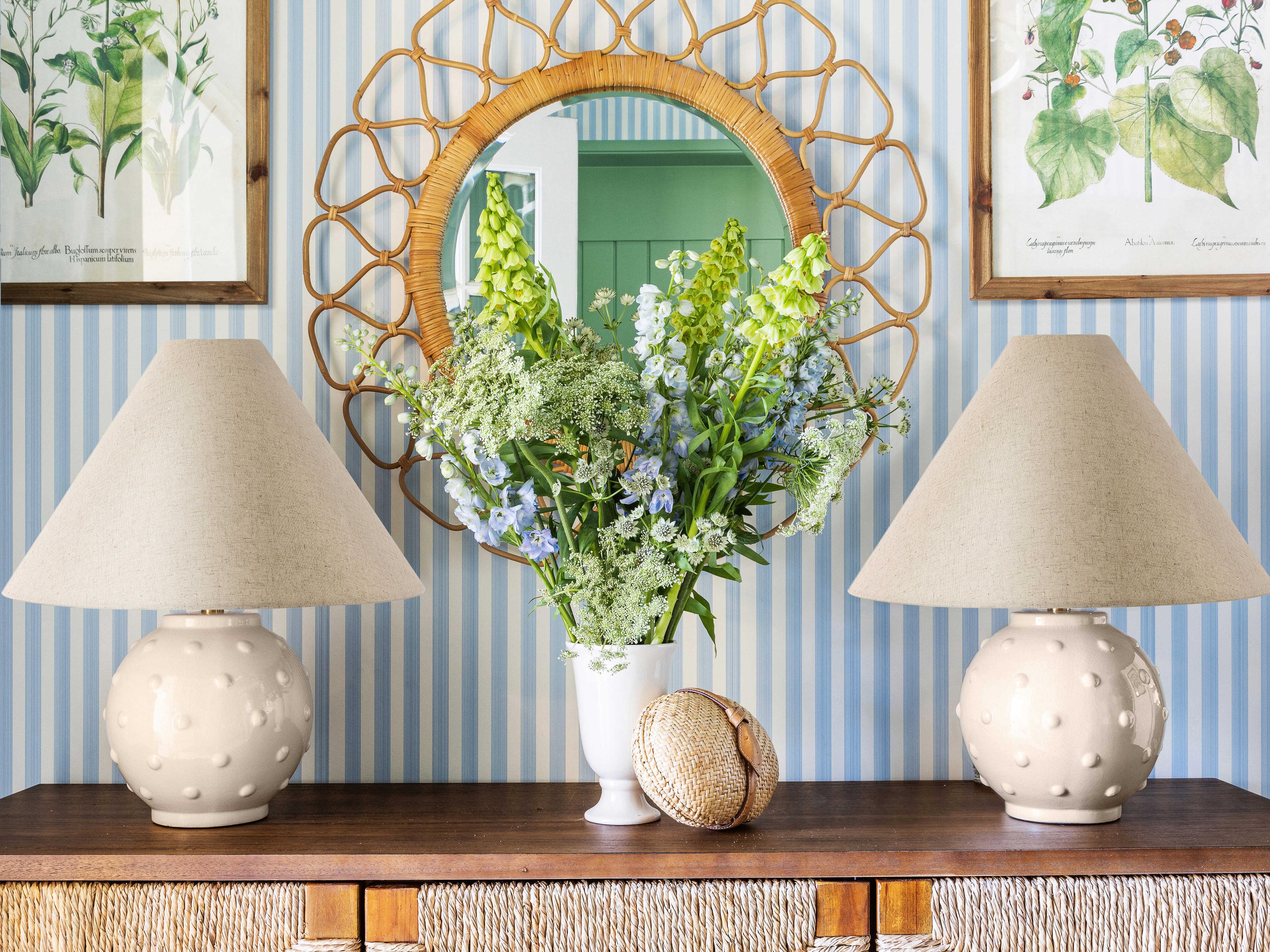 Mitzi Annabelle Aged Brass Natural Linen Off White Table Lamp