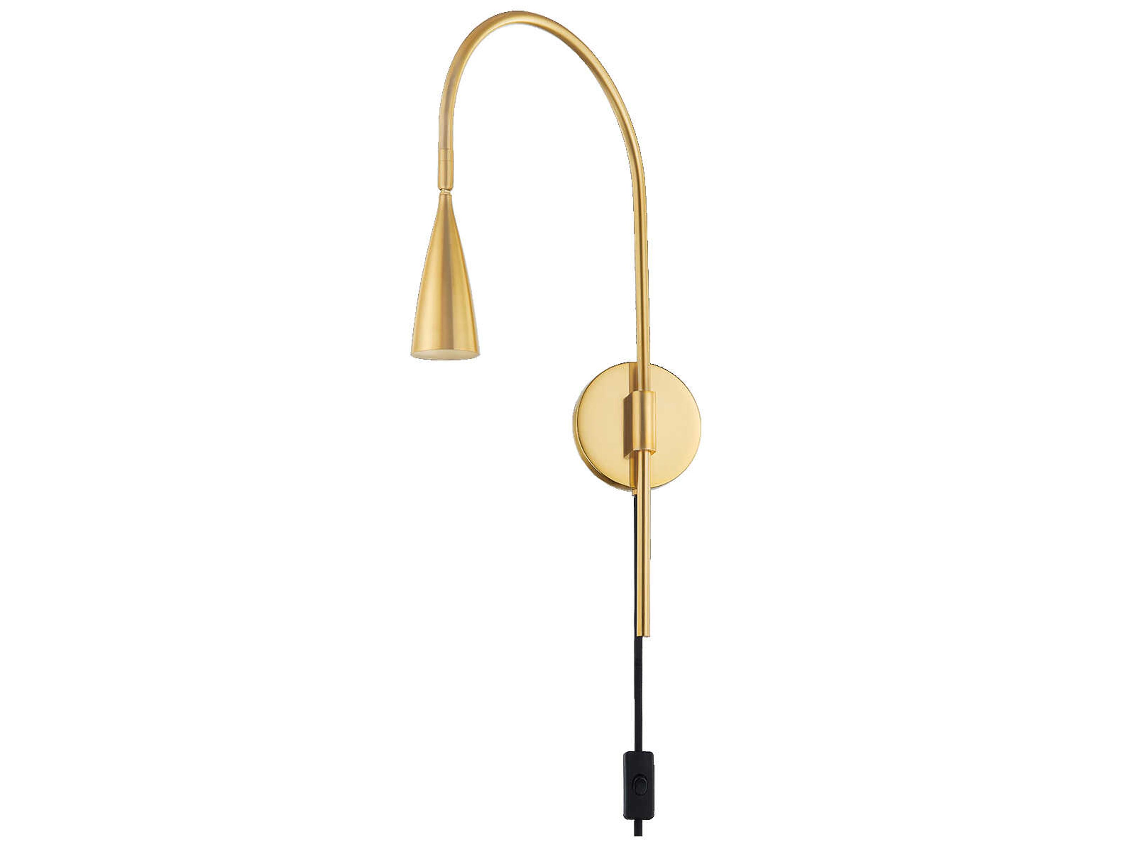 Mitzi Jenica 1-Light Aged Brass Wall Sconce