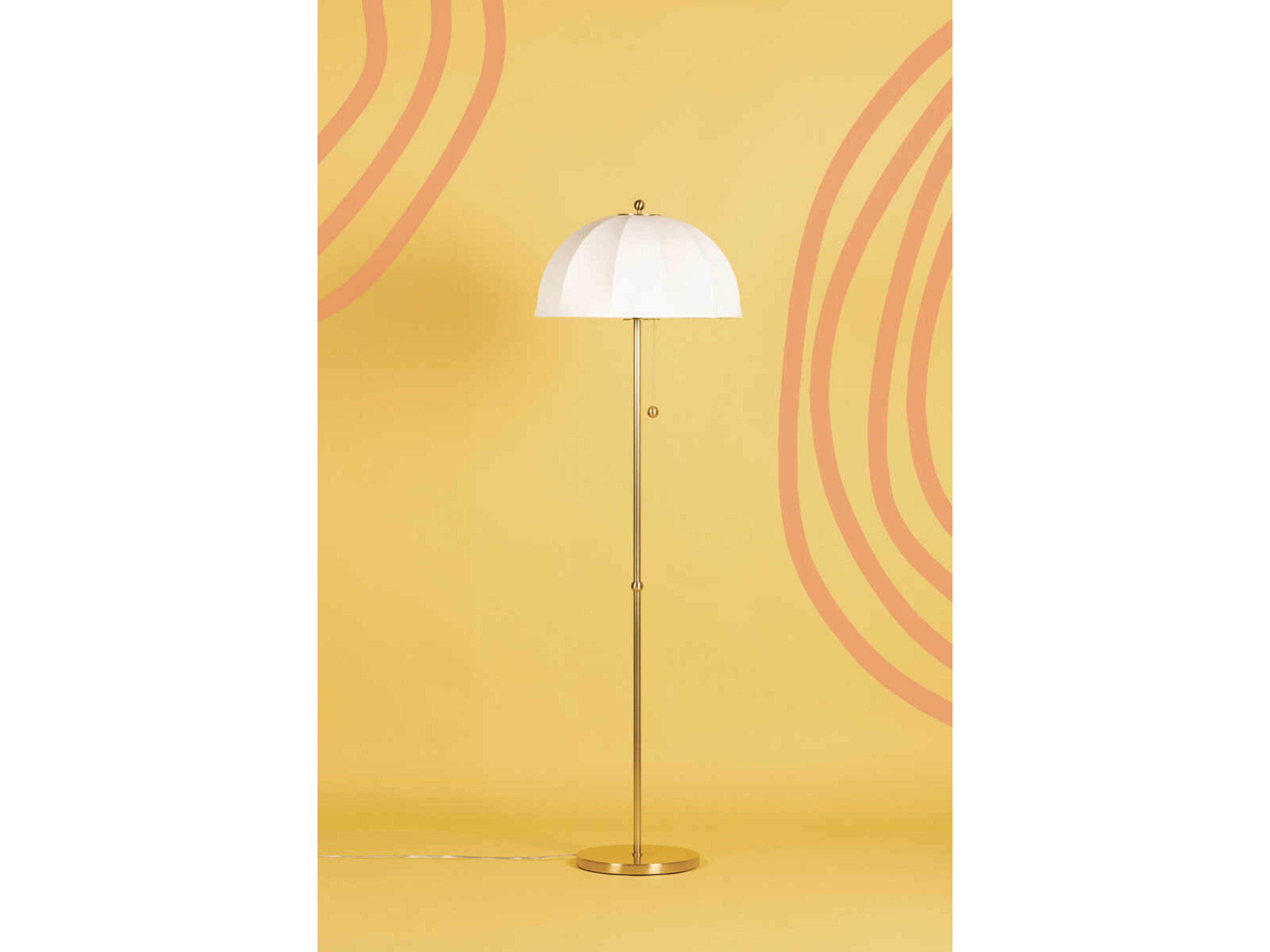 Mitzi Meshelle Aged Brass Floor Lamp