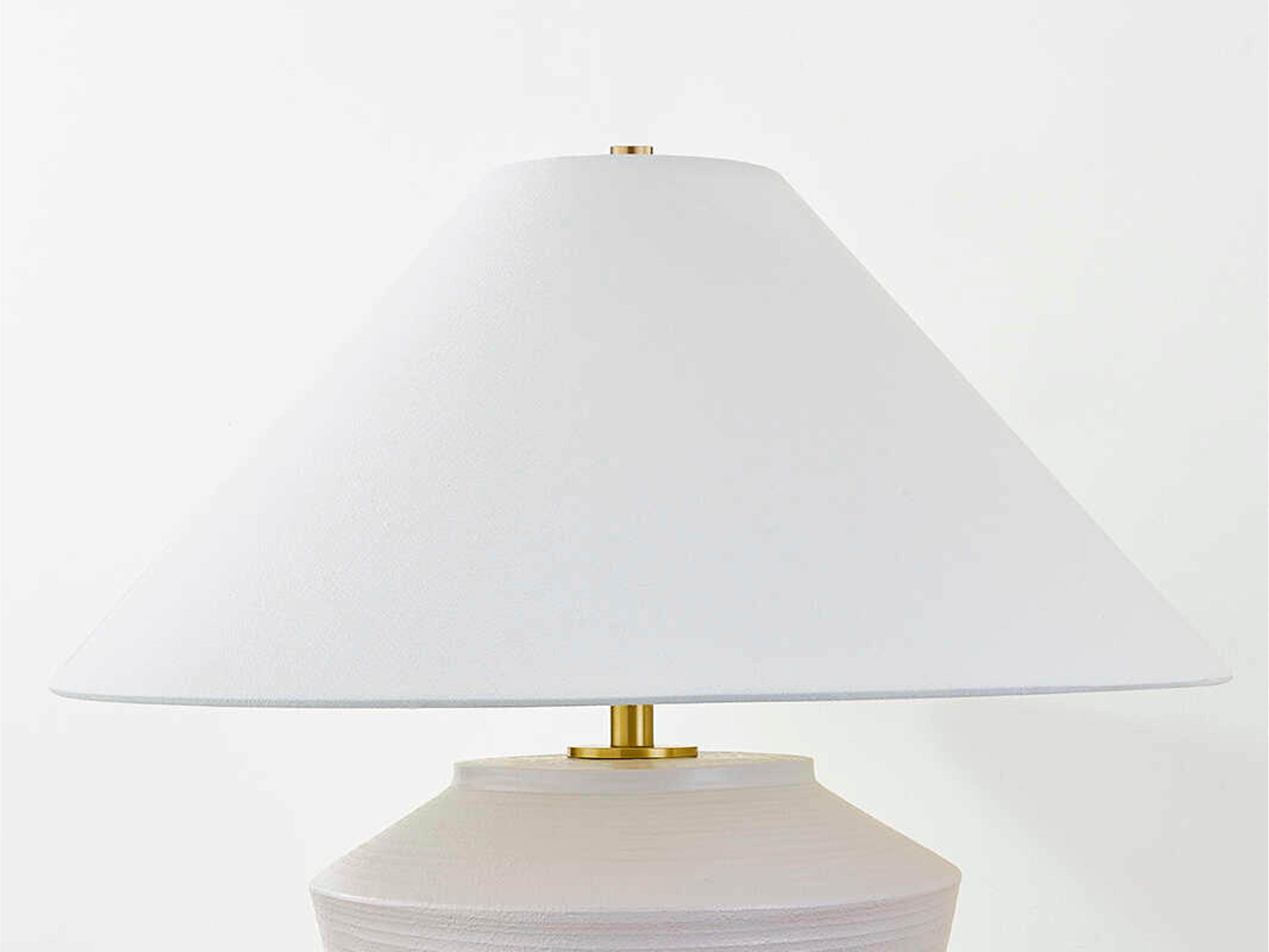 Mitzi Rachie White Linen Table Lamp