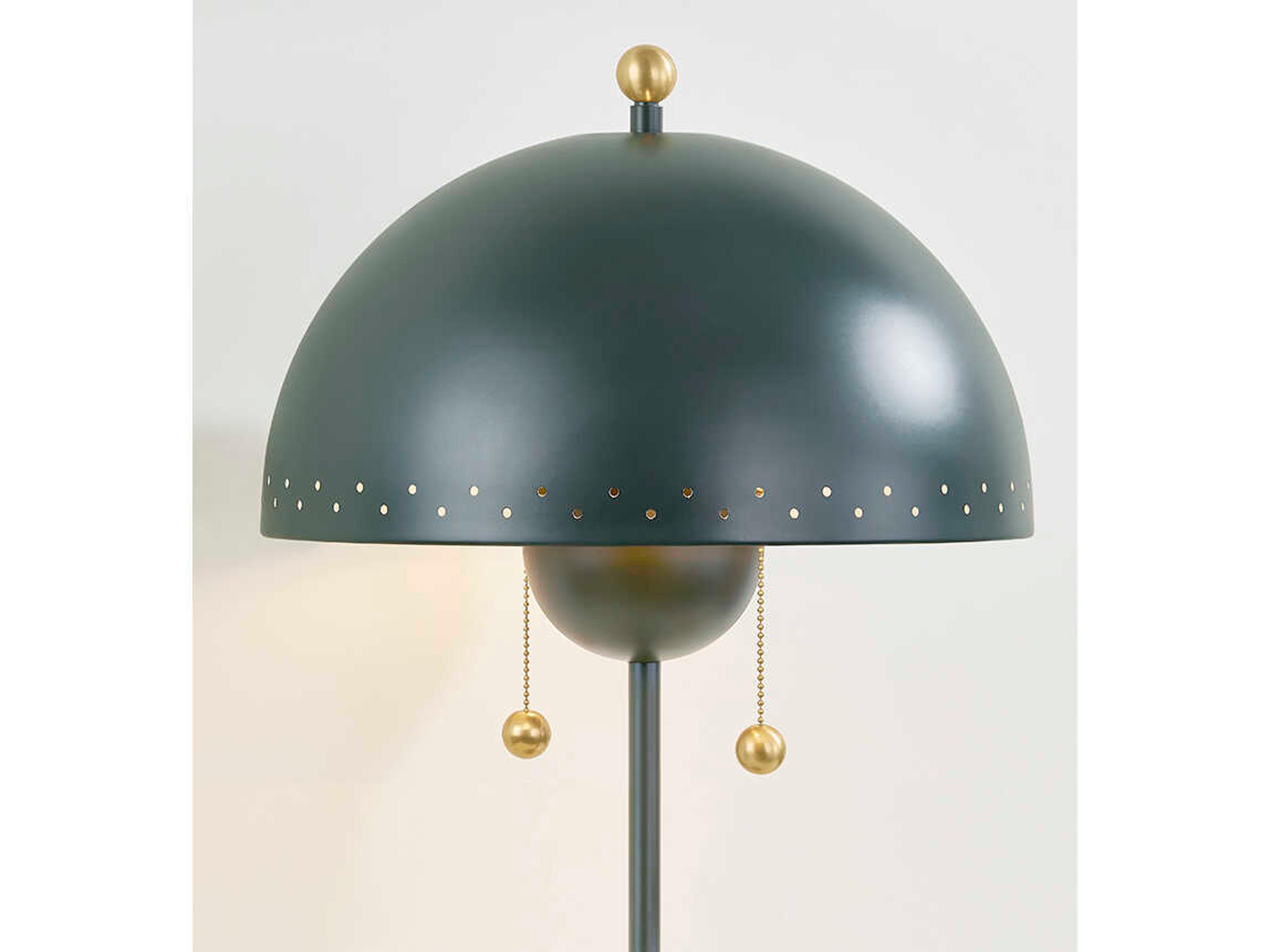Mitzi Jojo Aged Brass Soft Studio Green Buffet Lamp