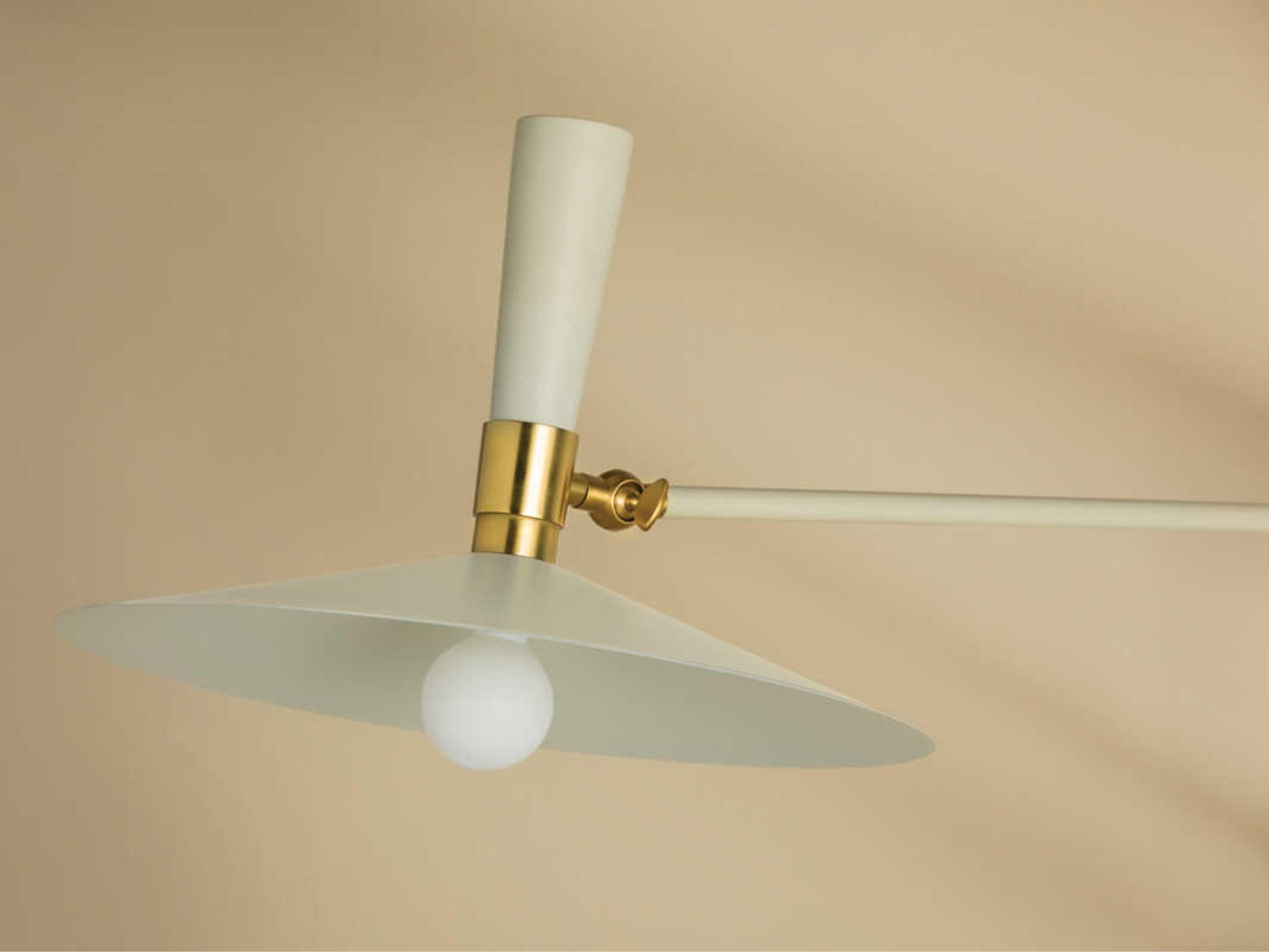 Mitzi Milena 1-Light Aged Brass Soft Cream Swing Wall Sconce