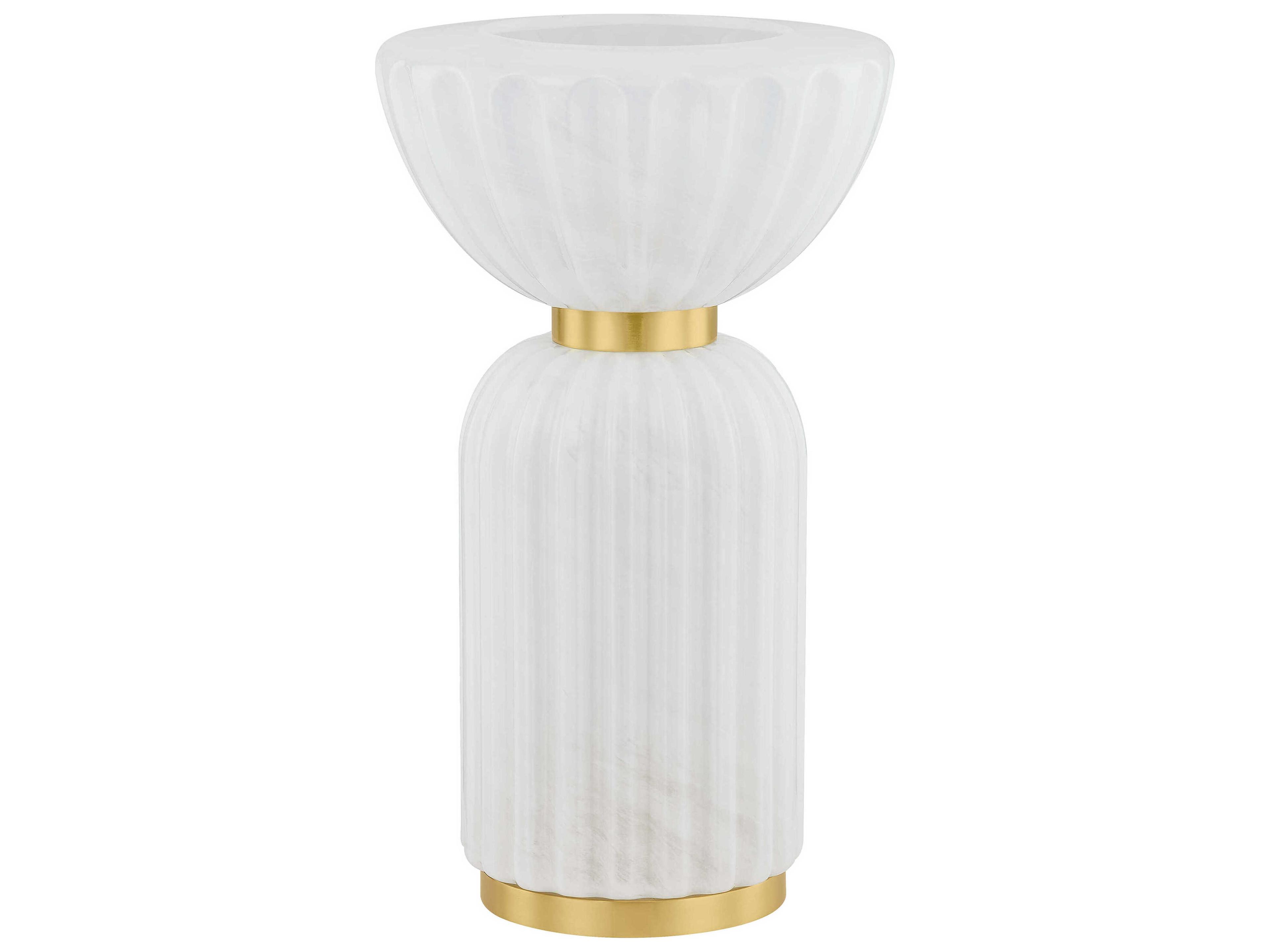 Mitzi Cordelia Aged Brass Cloud Glass Table Lamp