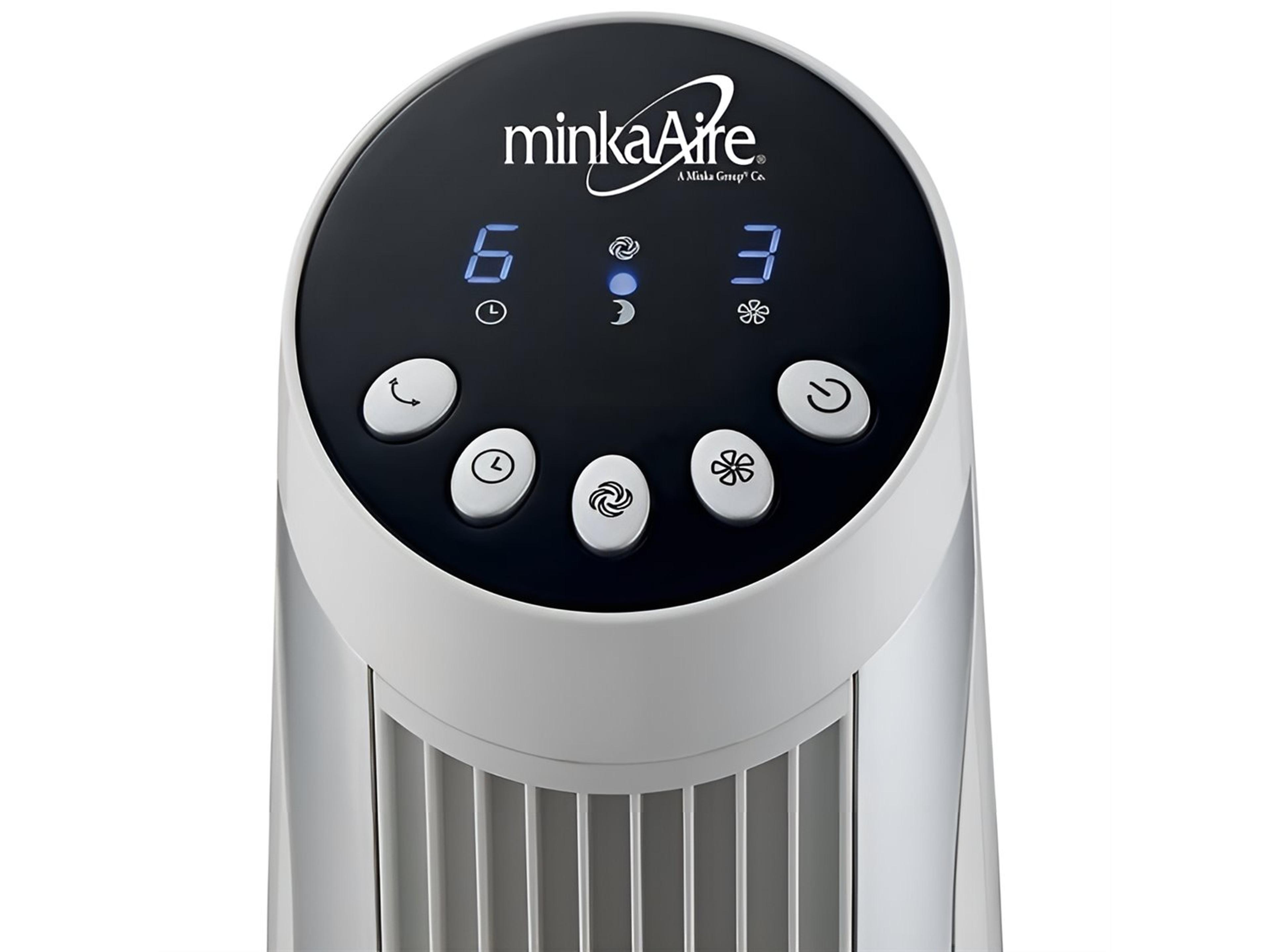 Minka-Aire White Oscillating Tower Fan