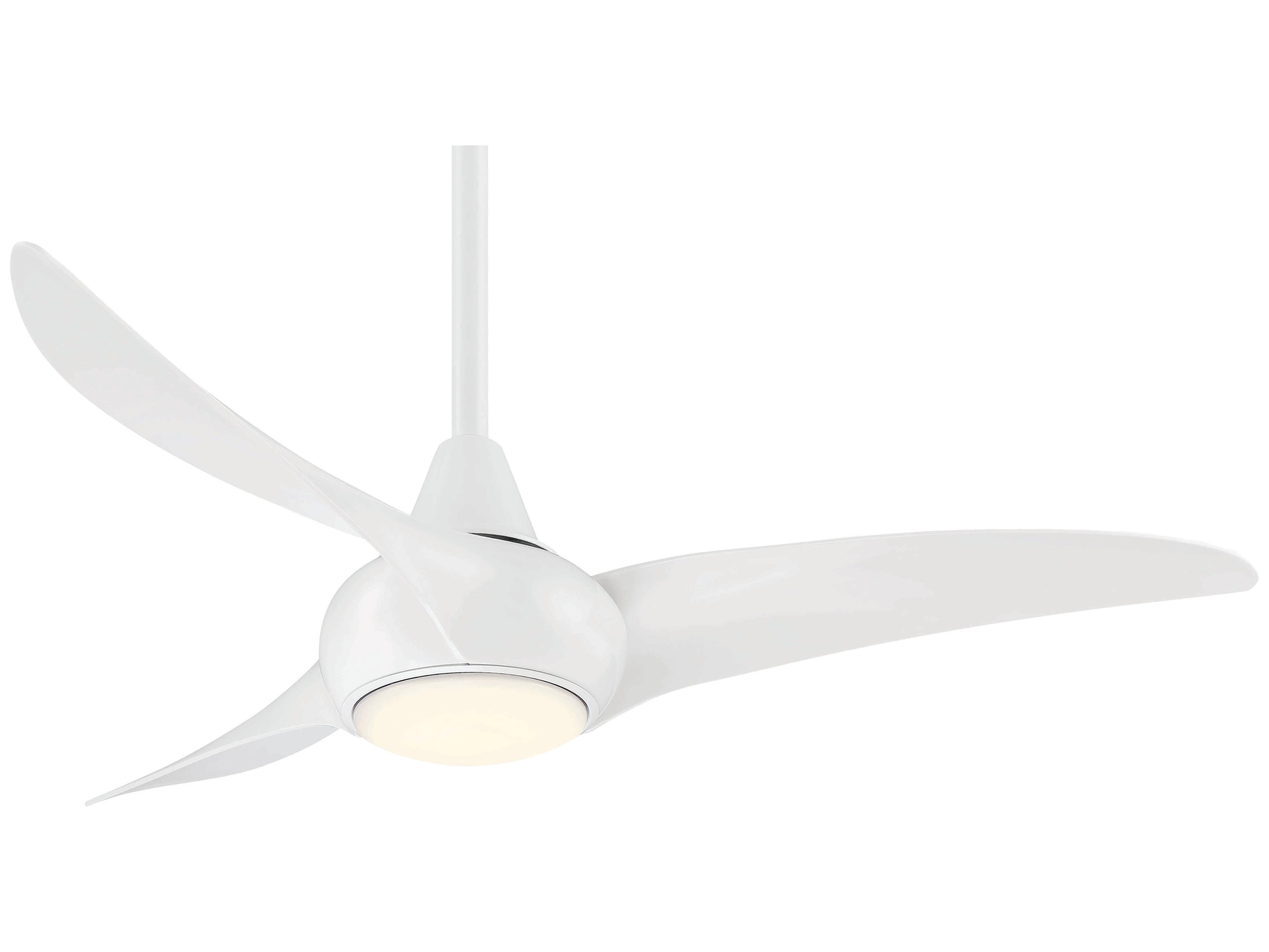 Light Wave 44 Inch LED Ceiling Fan in White