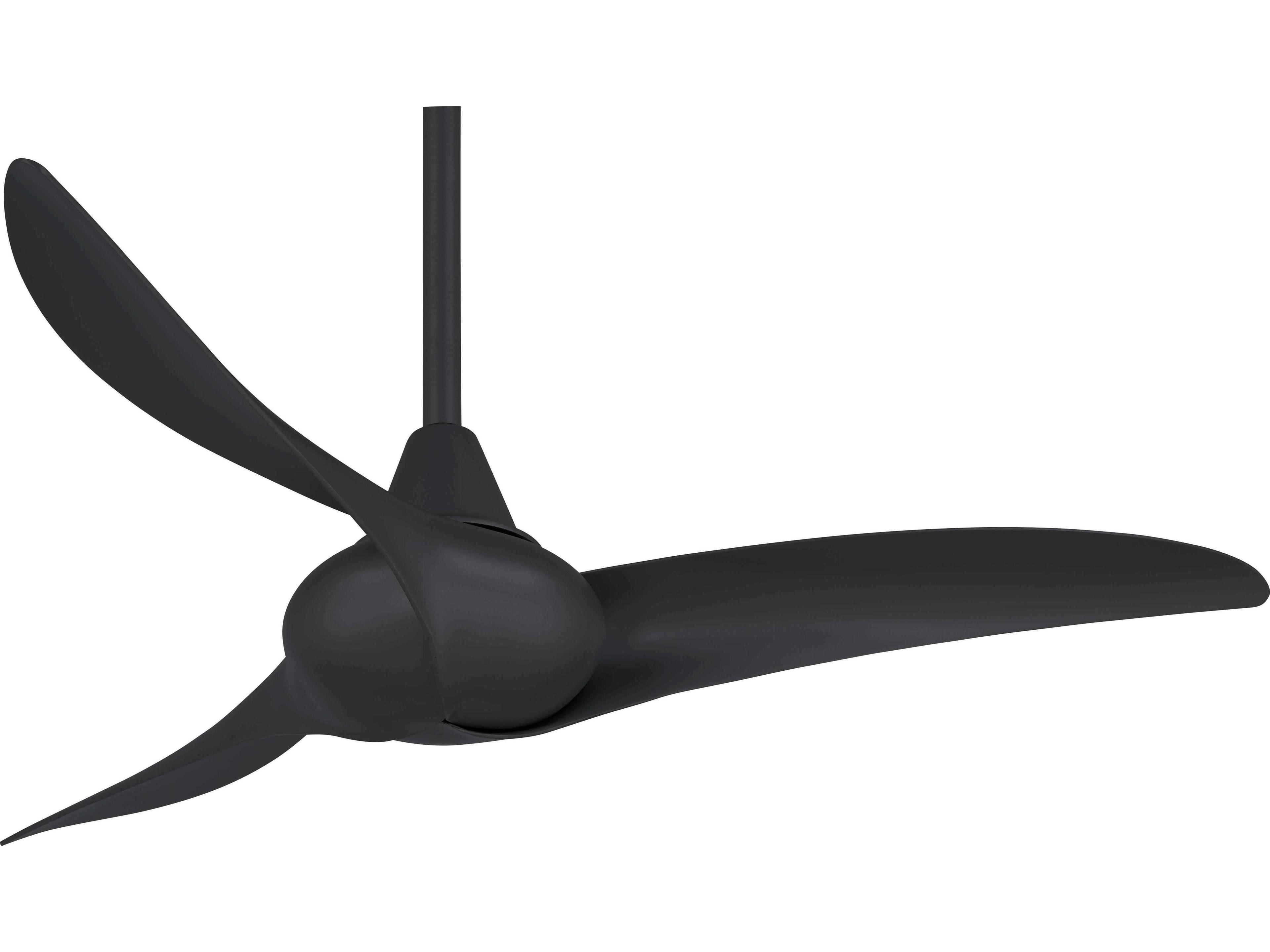 Wave 44 Inch Ceiling Fan in Coal