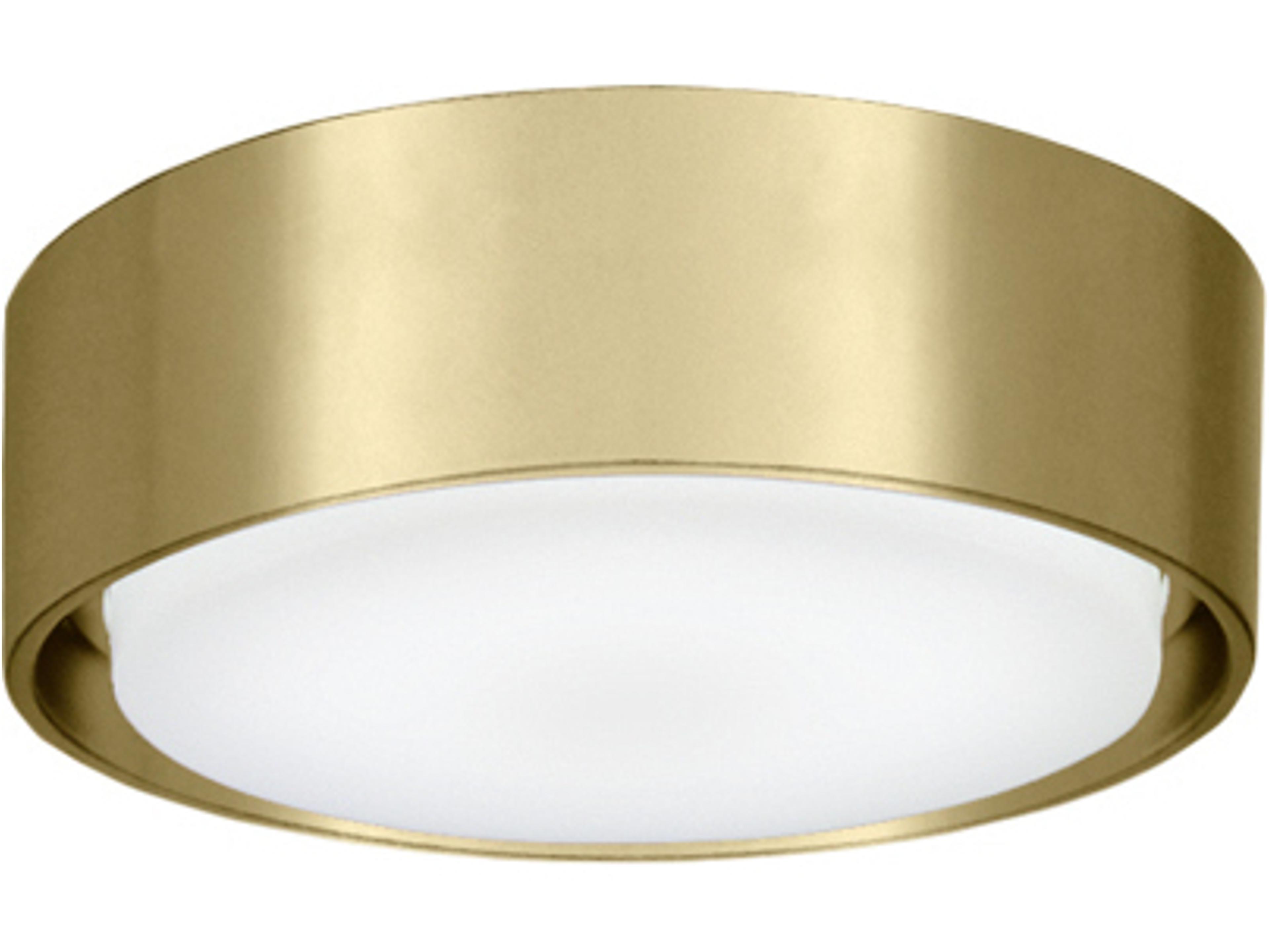 Simple Satin Brass Fan Light Kit