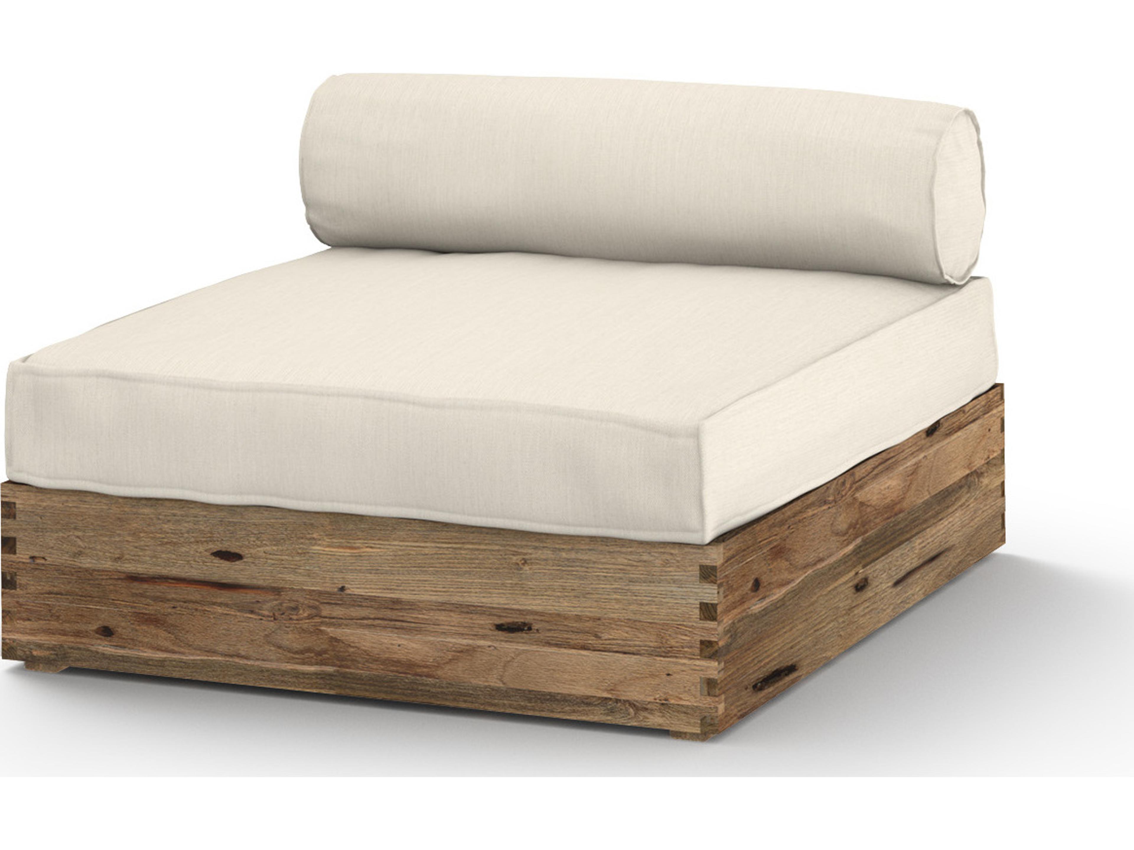 MamaGreen Aiko Teak Cushion Modular Patio Lounge Chair