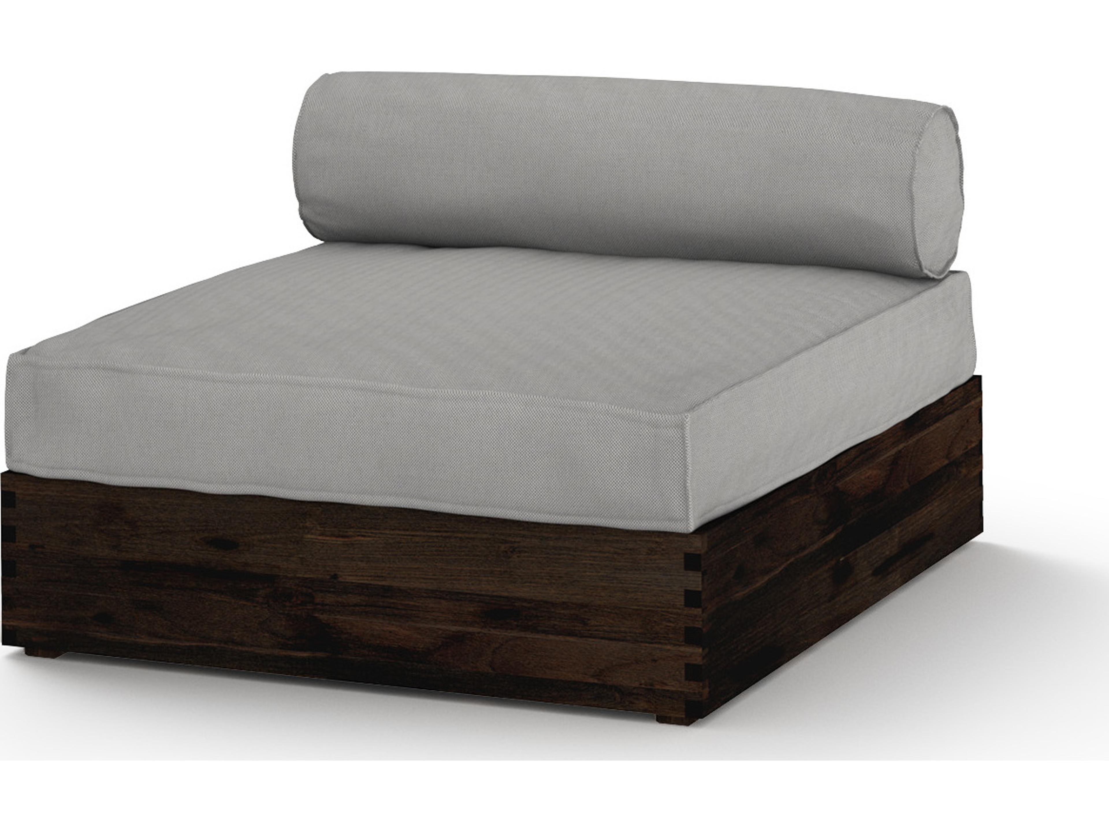 MamaGreen Aiko Teak Cushion Modular Patio Lounge Chair