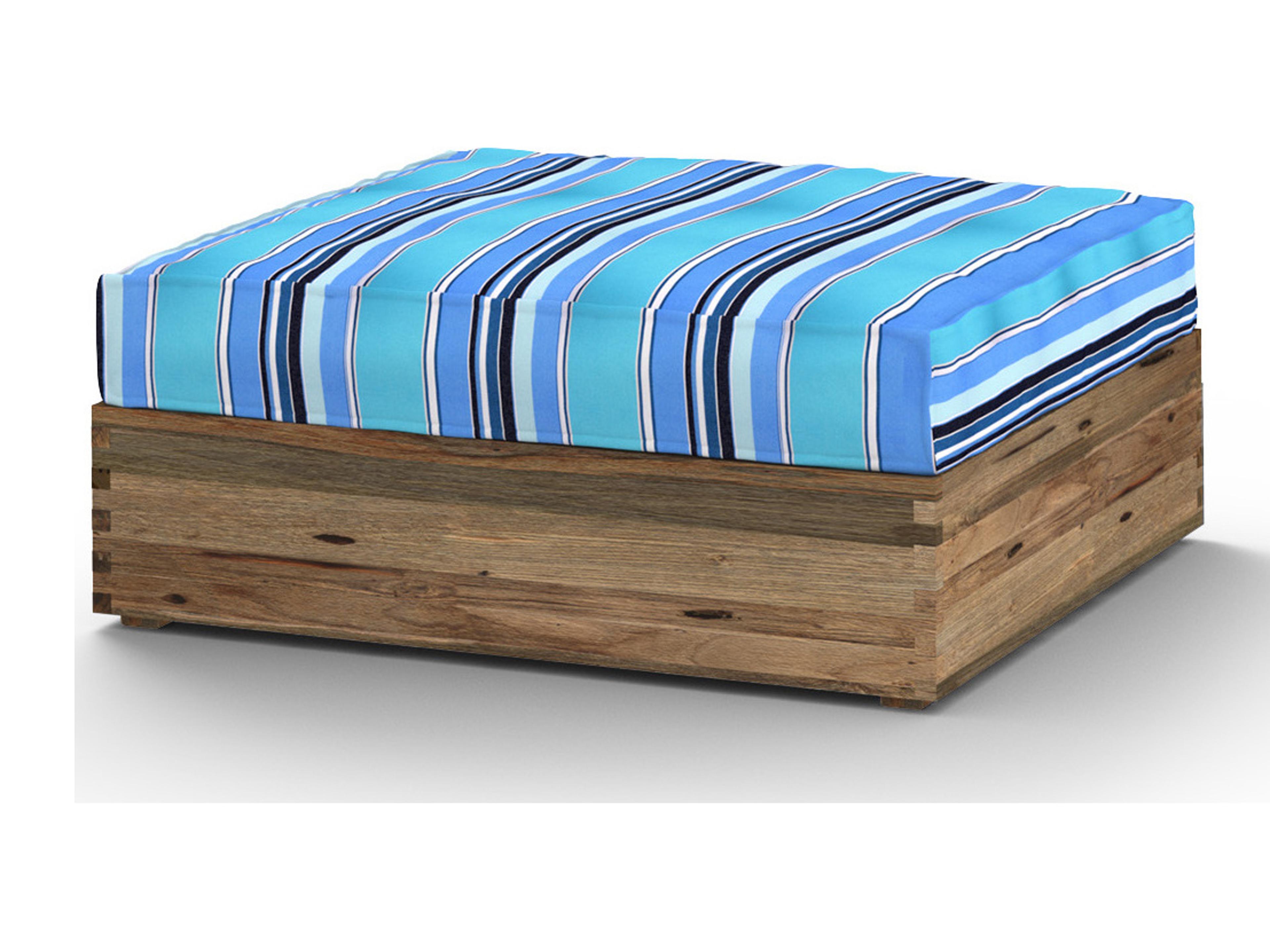 MamaGreen Aiko Teak Cushion Outdoor Ottoman