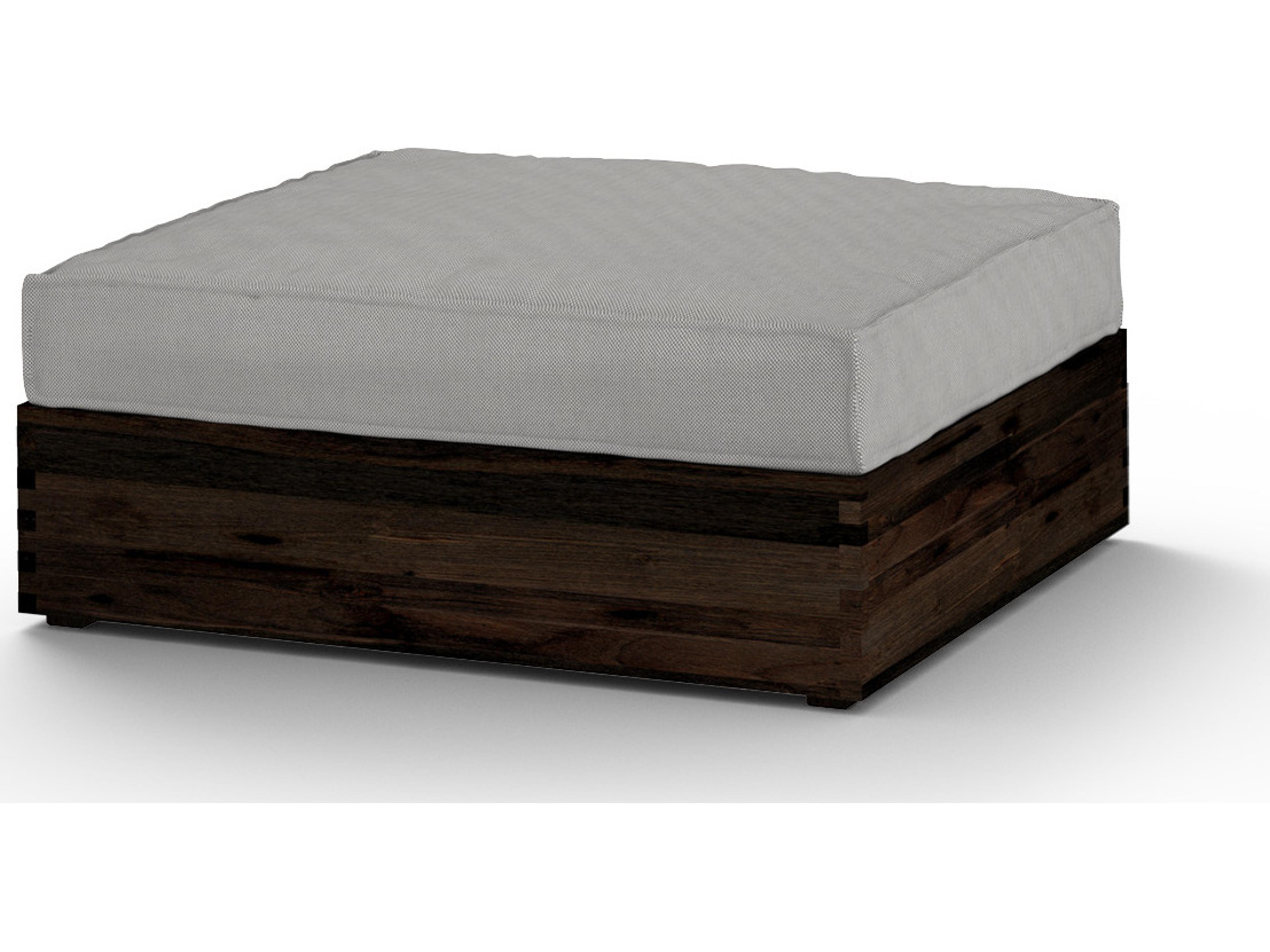 MamaGreen Aiko Teak Cushion Outdoor Ottoman