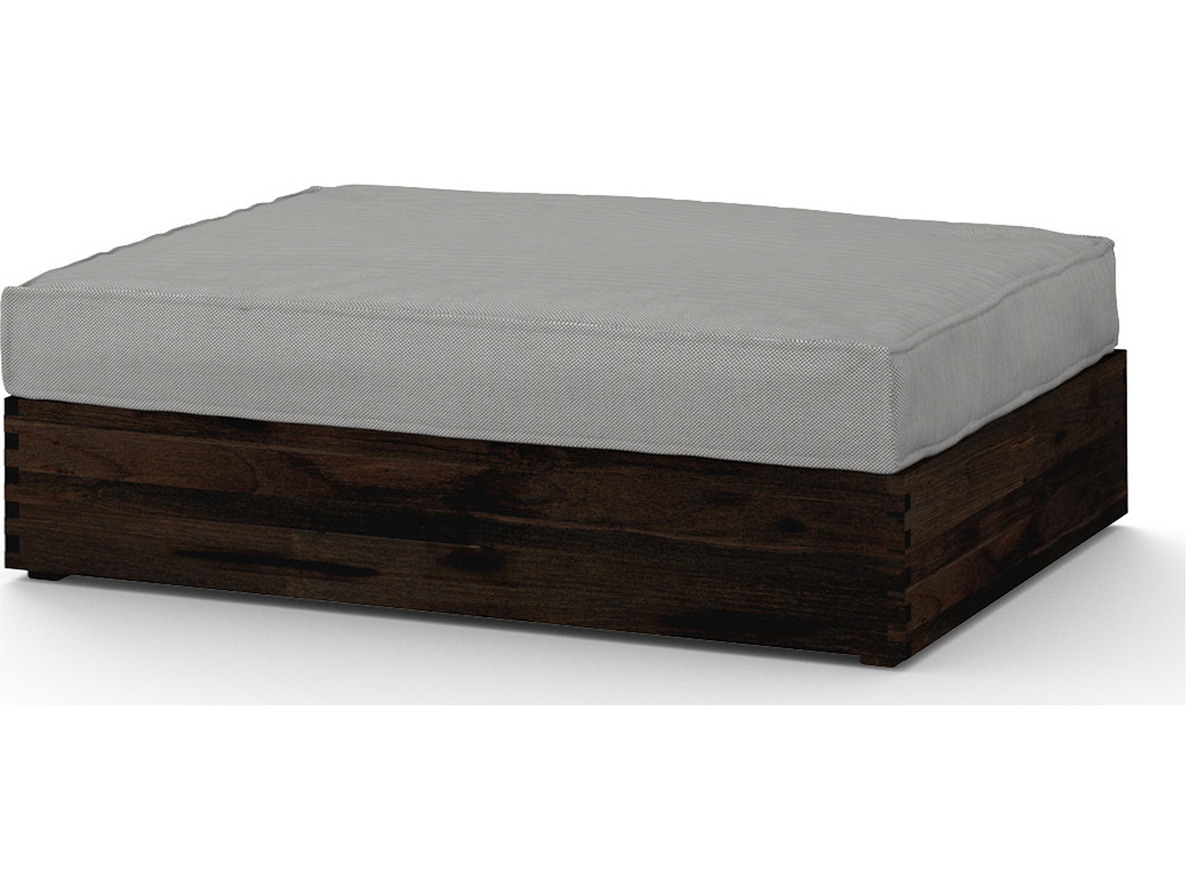 MamaGreen Aiko Teak Cushion Outdoor Patio Ottoman