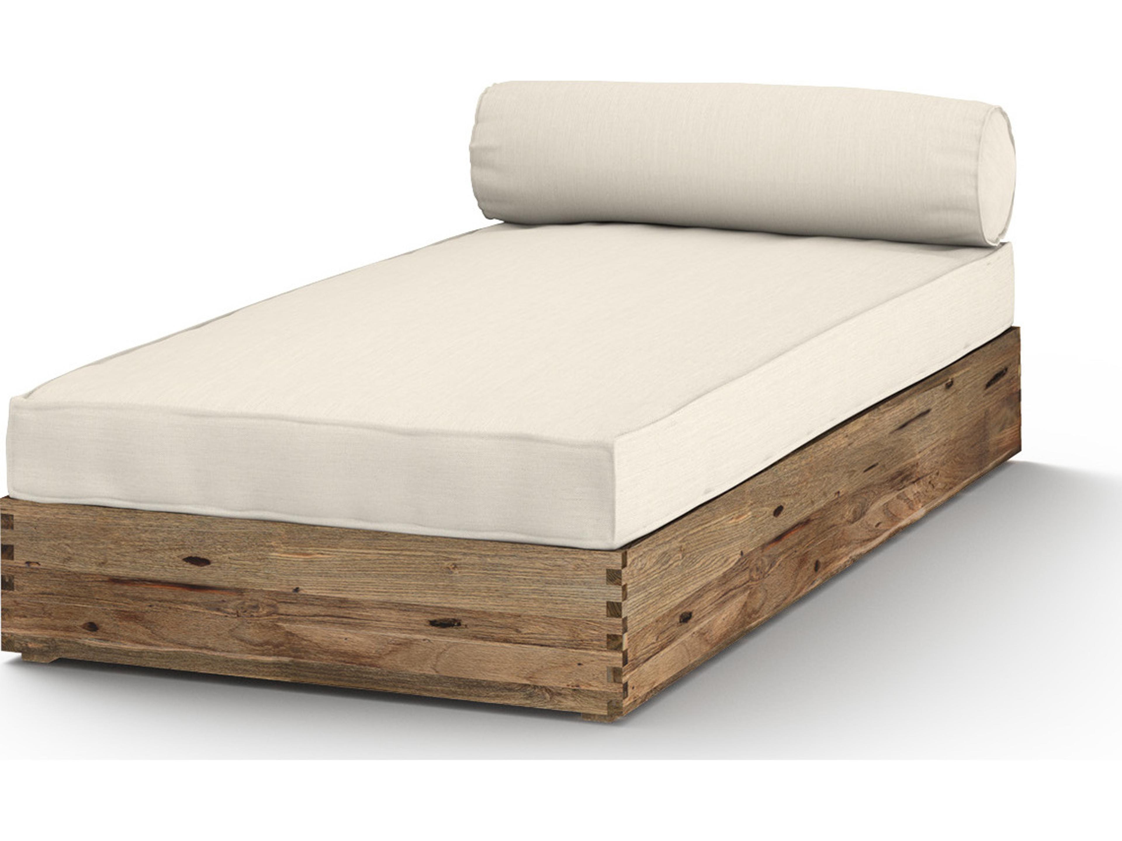 MamaGreen Aiko Teak Cushion Outdoor Patio Chaise Lounge