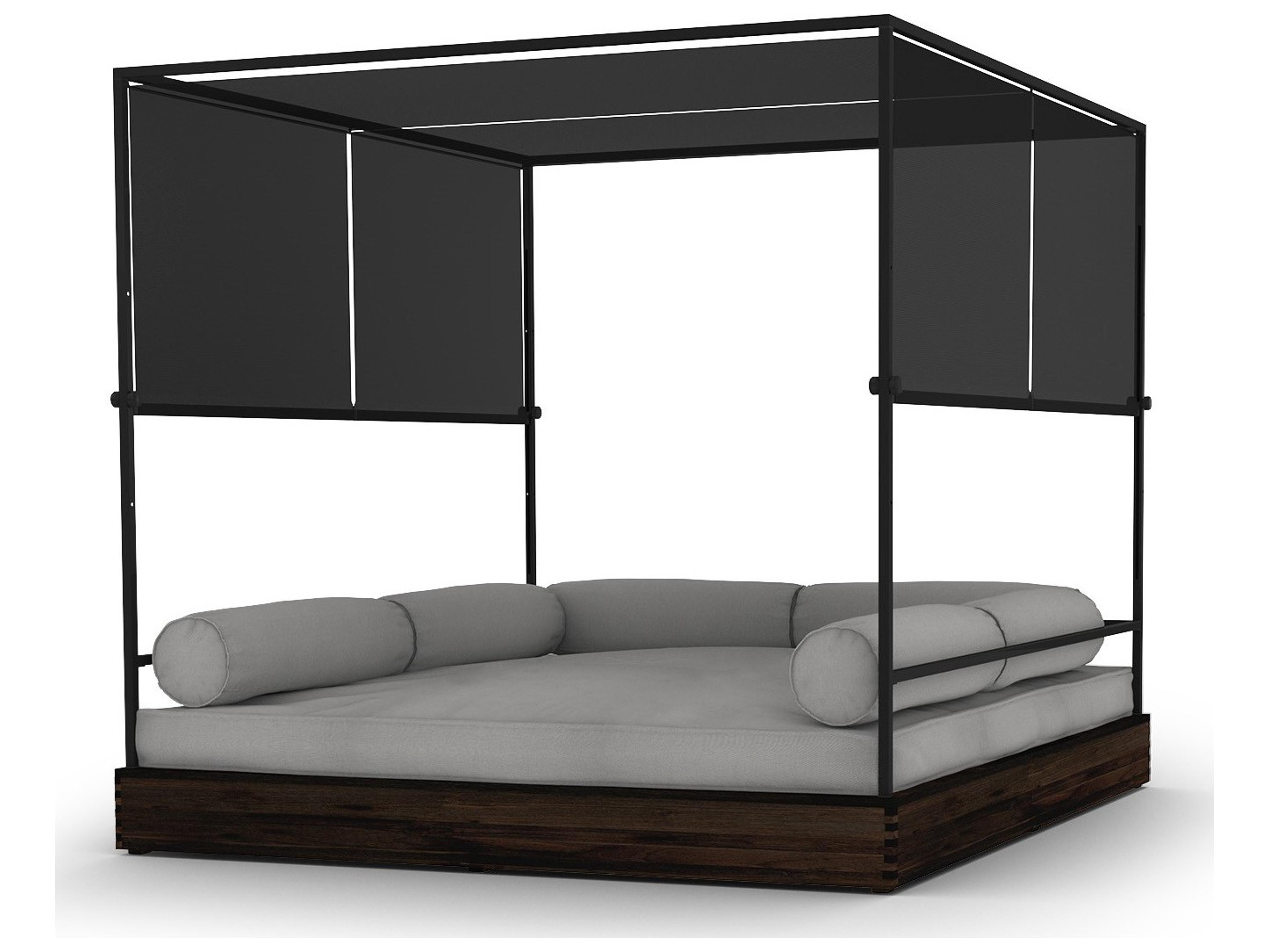 MamaGreen Aiko Teak Stainless Steel Outdoor Daybed Lounge