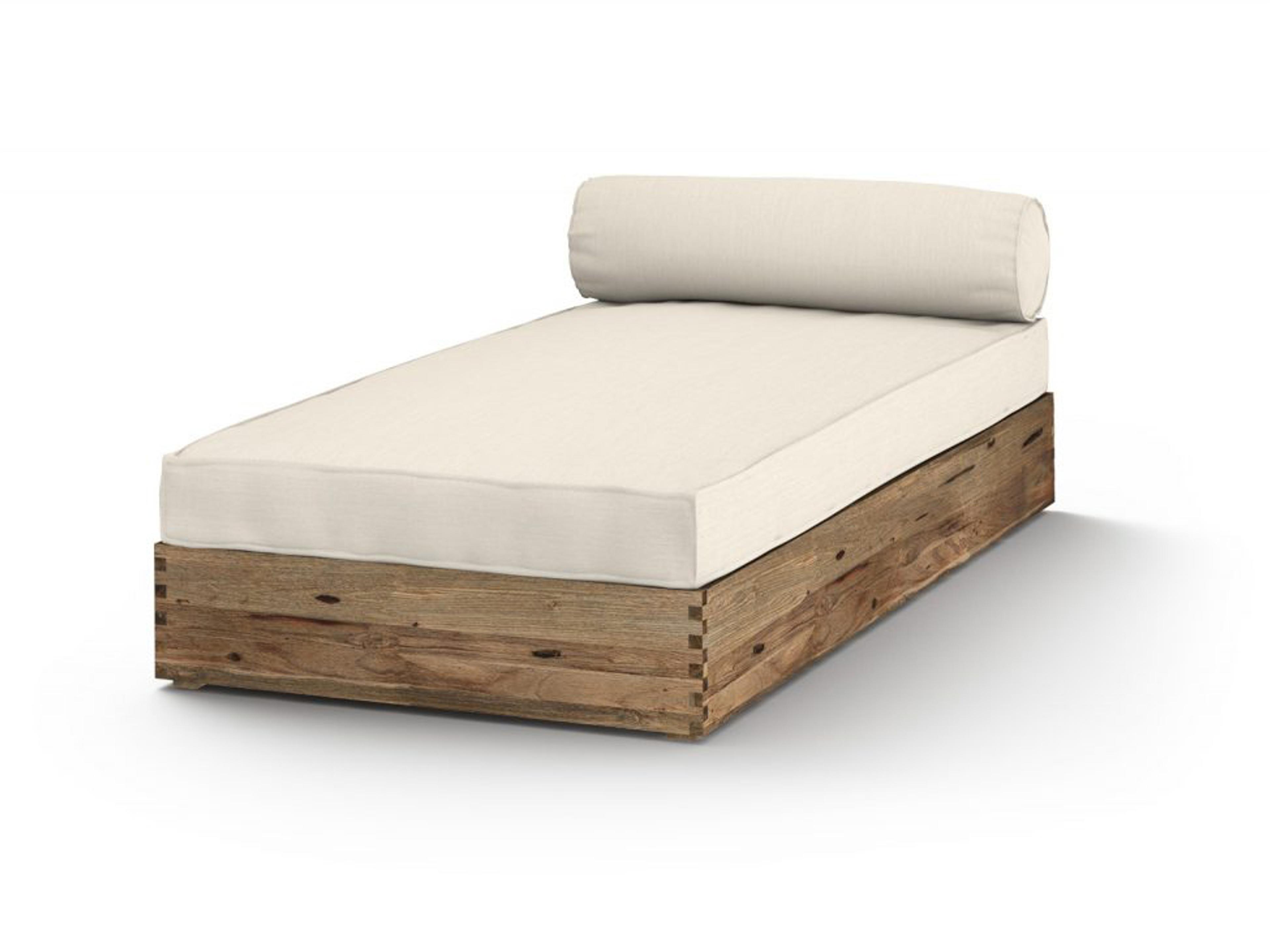 MamaGreen Aiko Quick Ship Teak Cushion Modular Patio Chaise Lounge