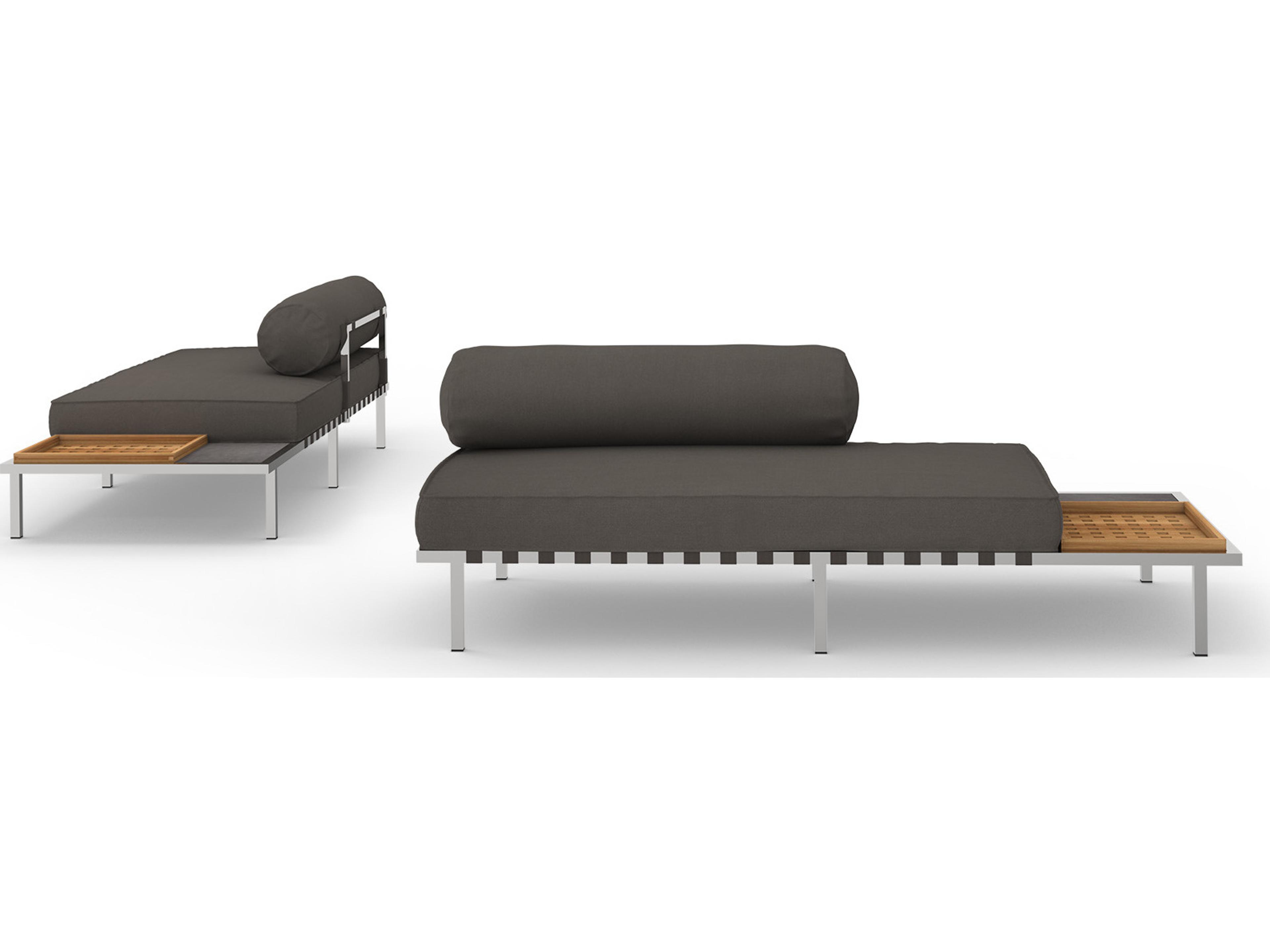 MamaGreen Albatross 316 Stainless Steel Sectional Left Hand Outdoor Loveseat