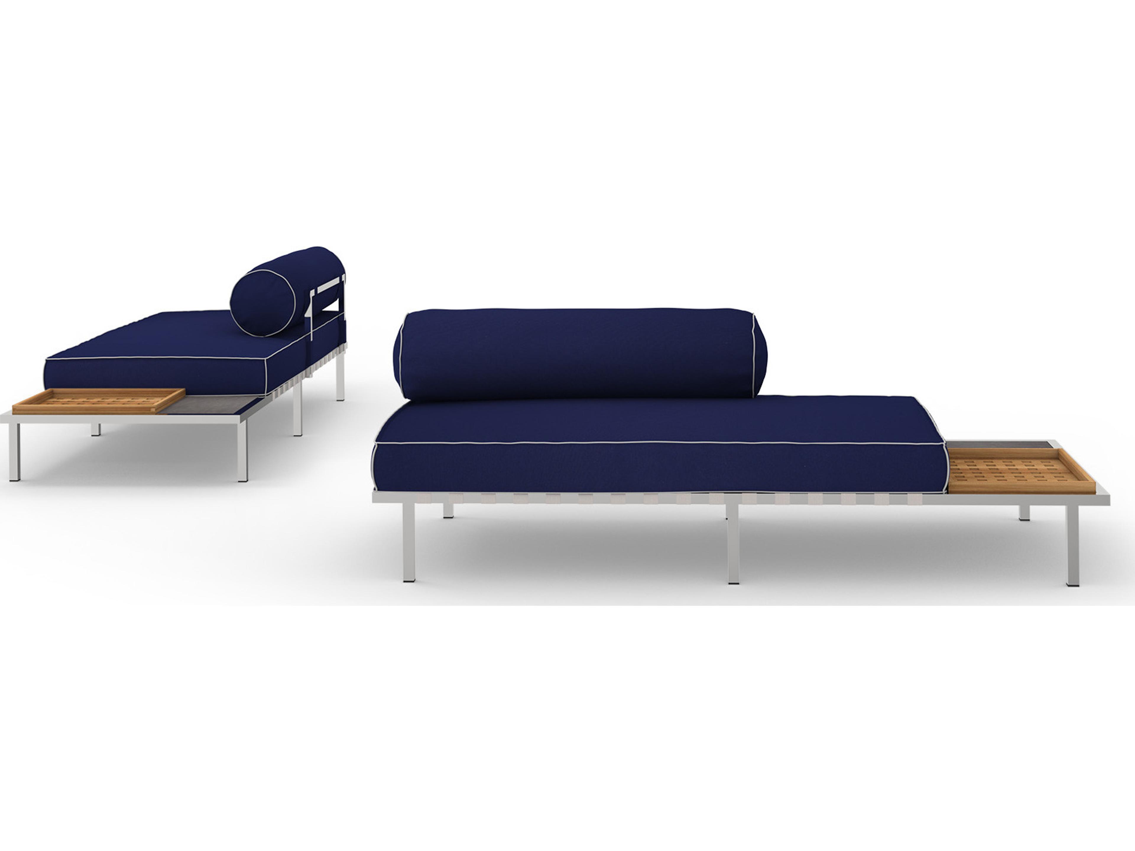 MamaGreen Albatross 316 Stainless Steel Sectional Left Hand Outdoor Loveseat