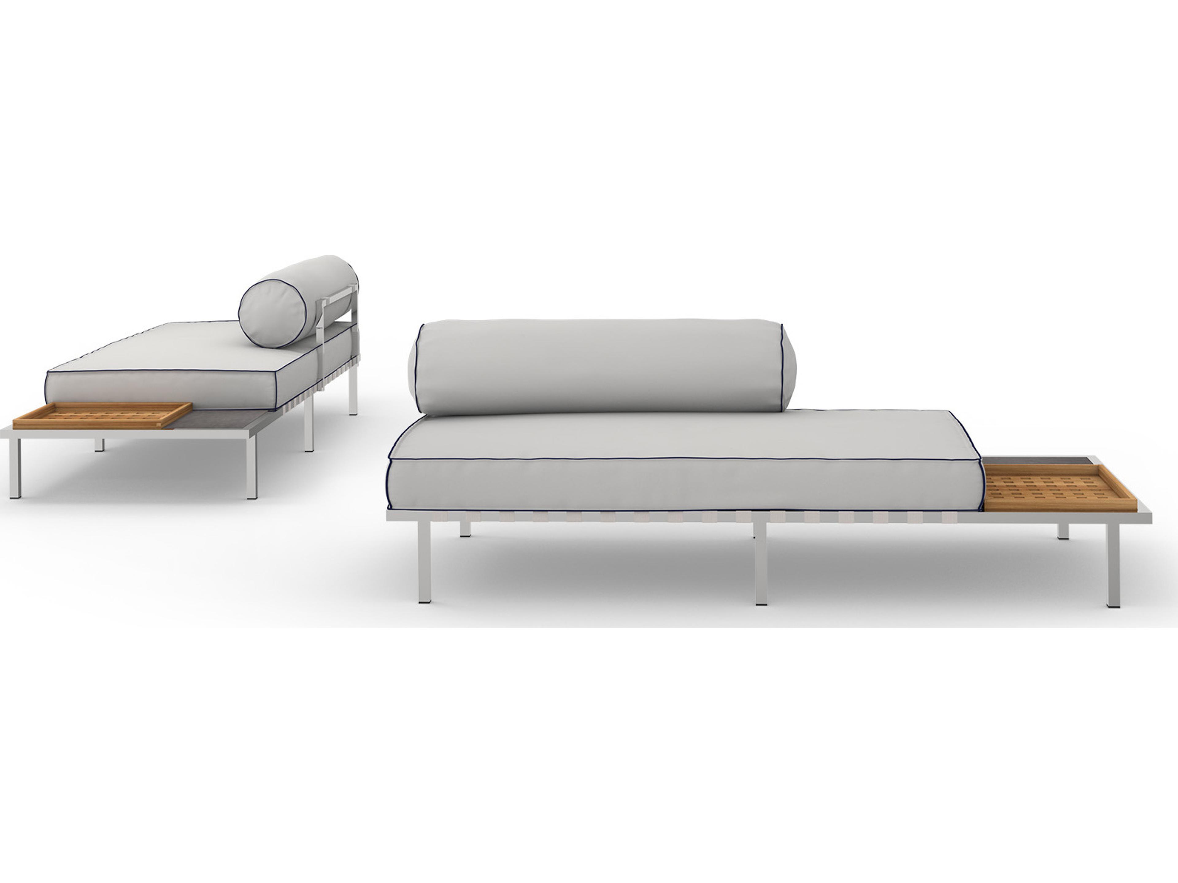 MamaGreen Albatross 316 Stainless Steel Sectional Left Hand Outdoor Loveseat