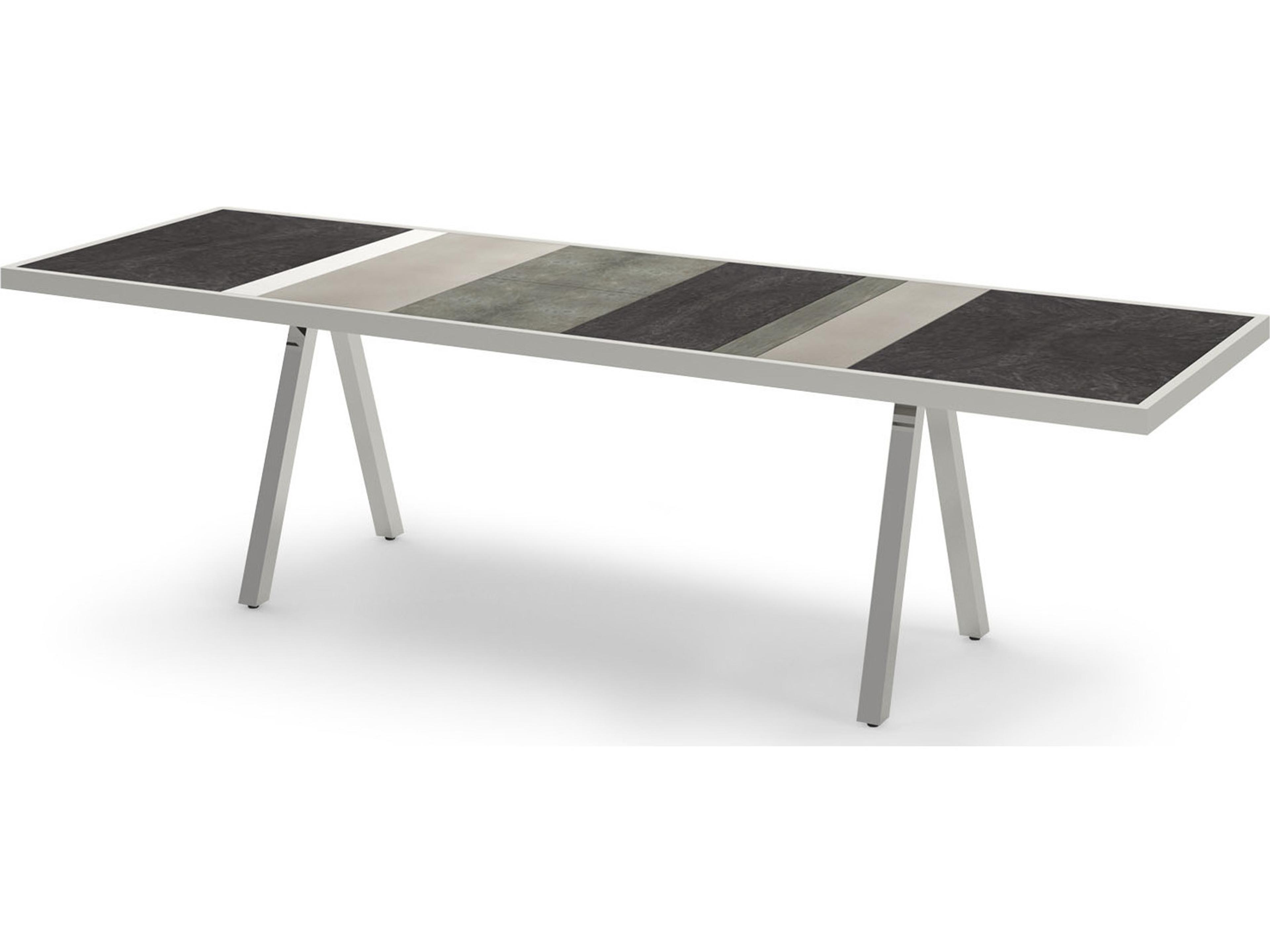 MamaGreen Albatross Rectangular HPL Top Outdoor Patio Dining Table