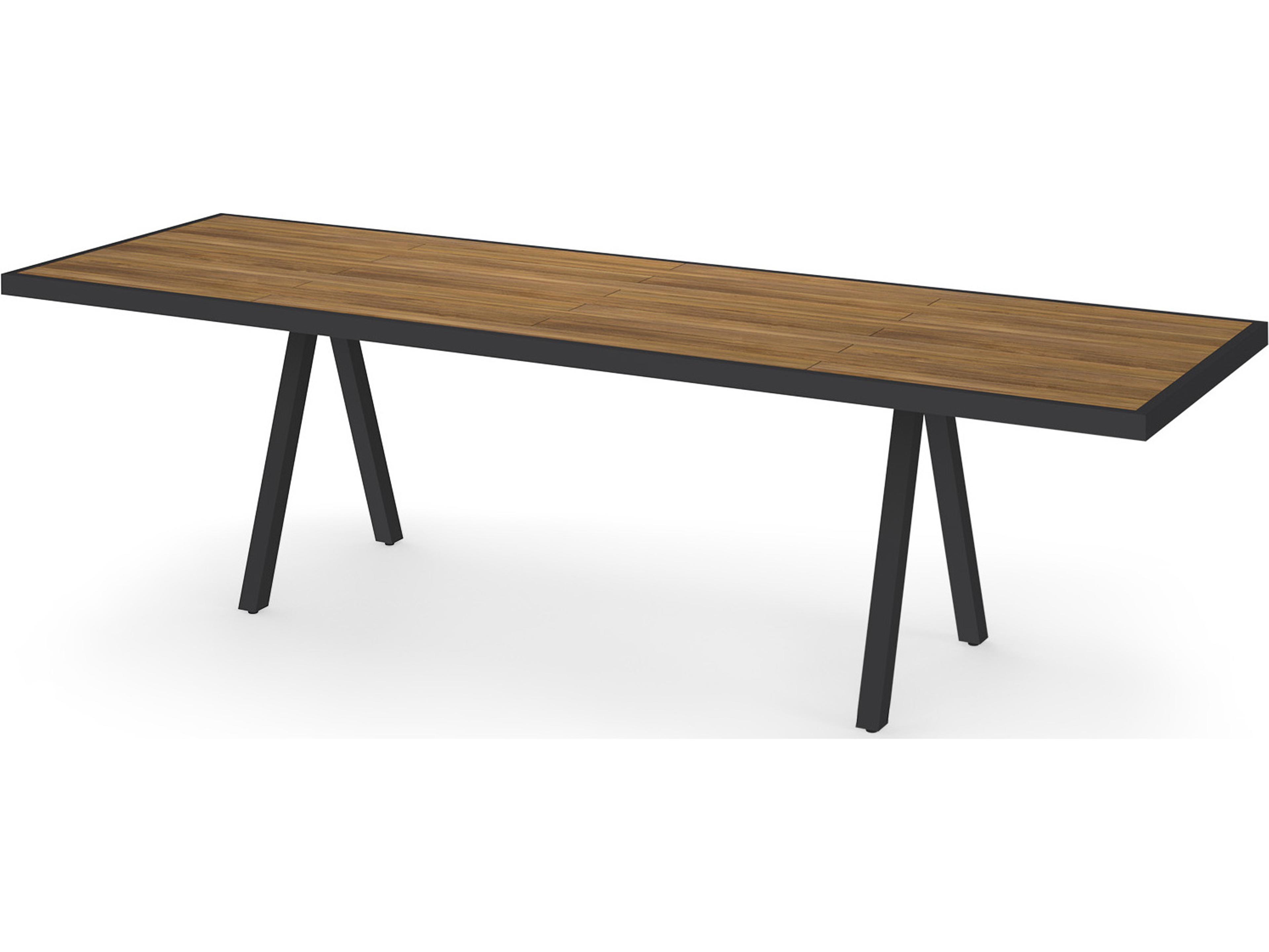 Albatross Rectangular Teak Top Patio Dining Table