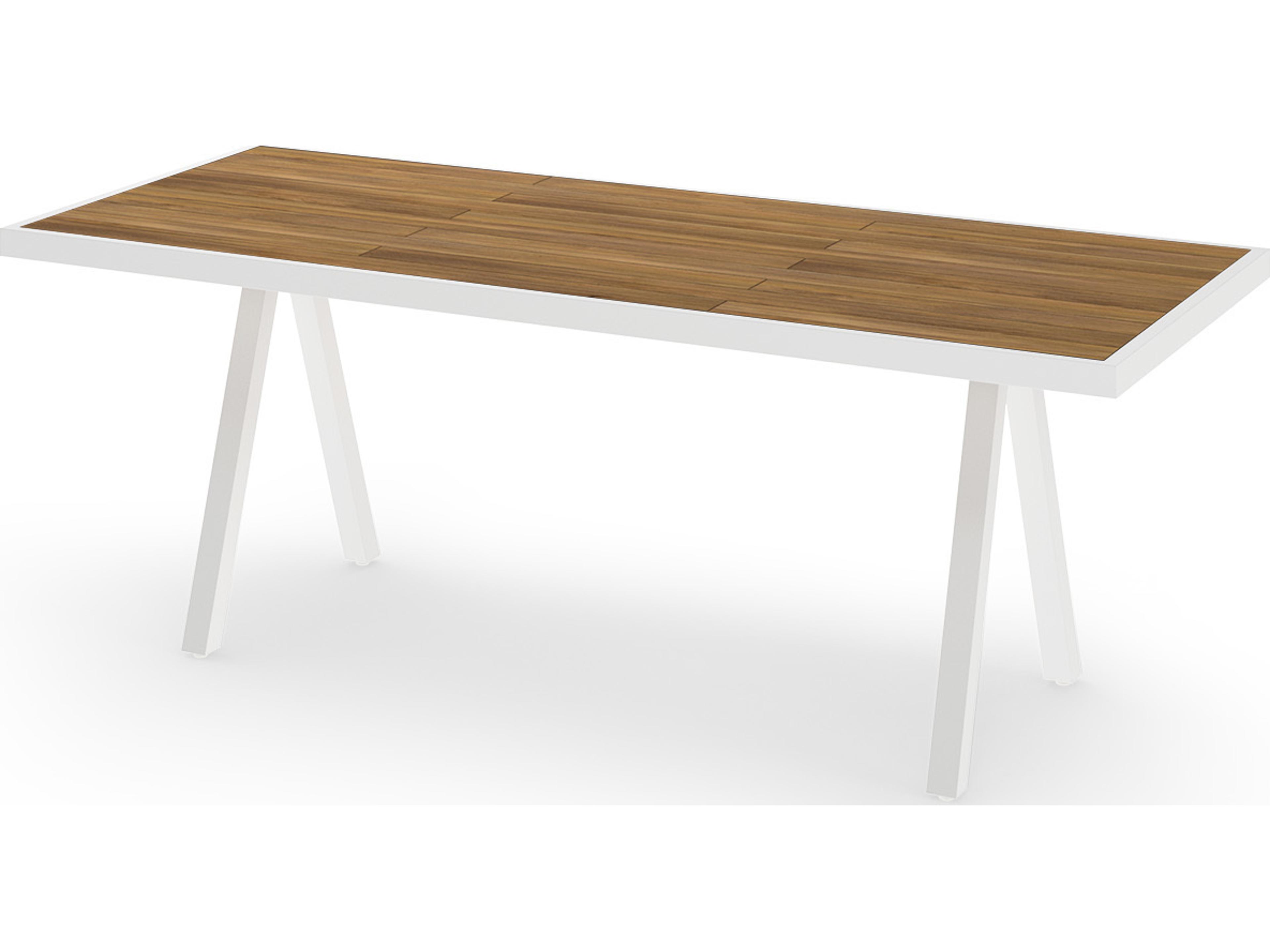 Albatross Rectangular Teak Top Outdoor Dining Table