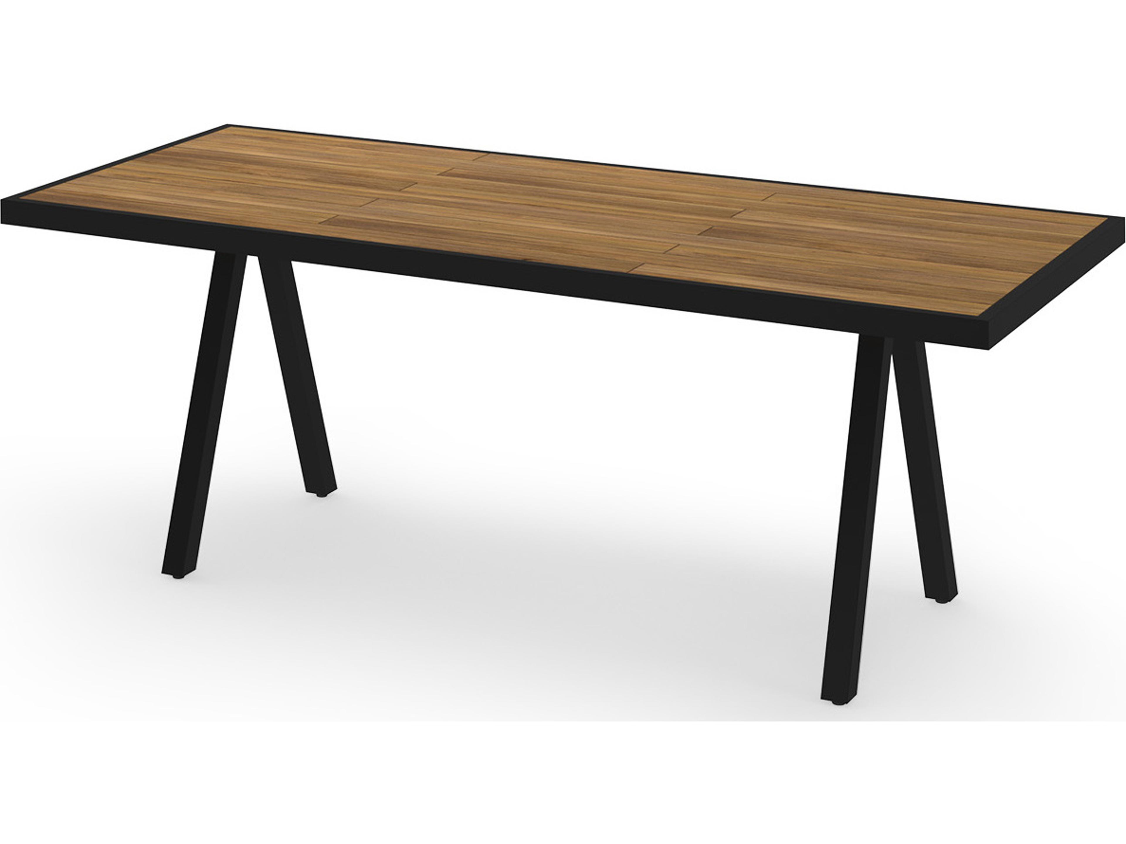 Albatross Rectangular Teak Top Outdoor Dining Table