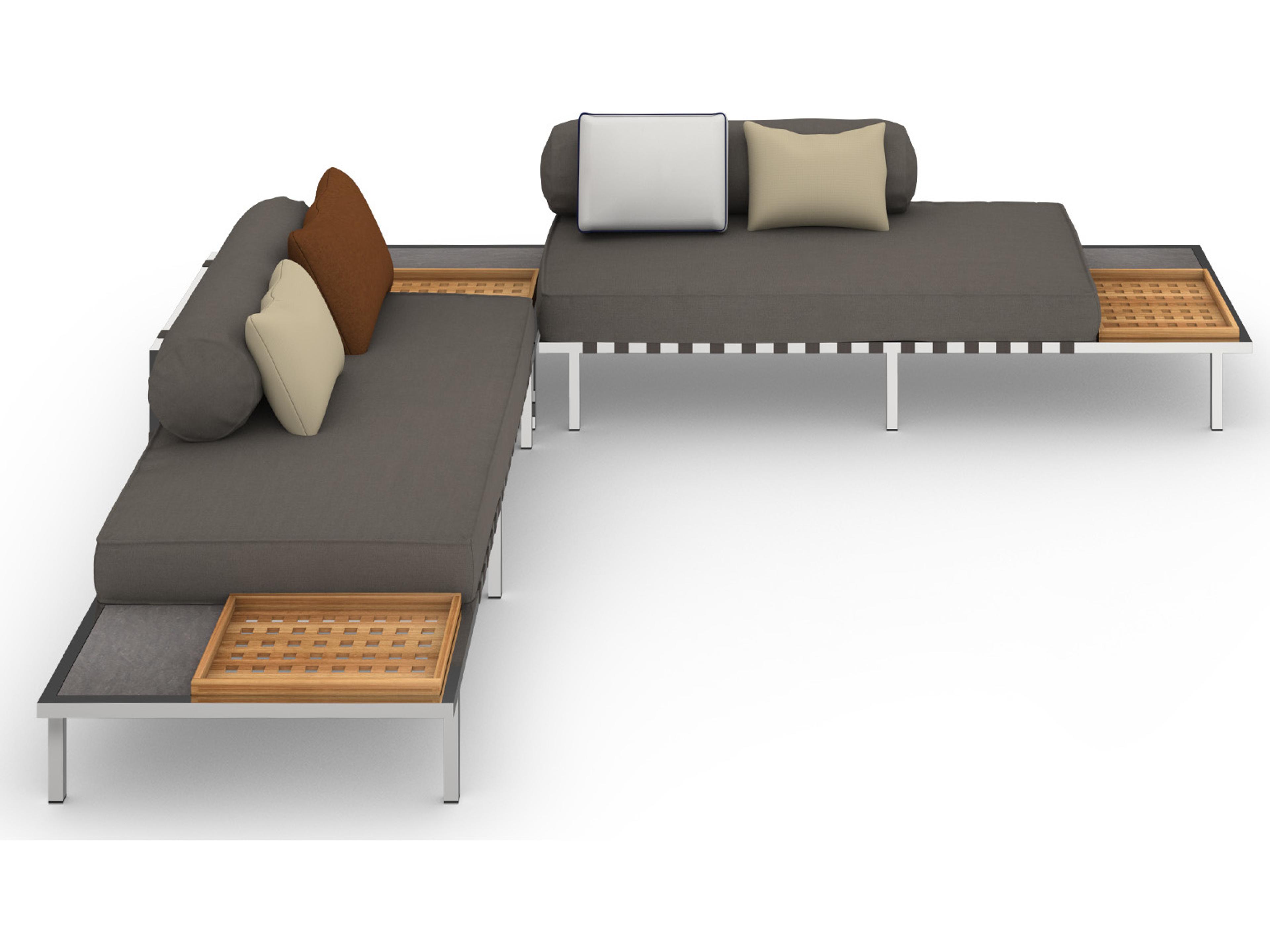 MamaGreen Albatross 316 Stainless Steel Sectional Outdoor Lounge Set