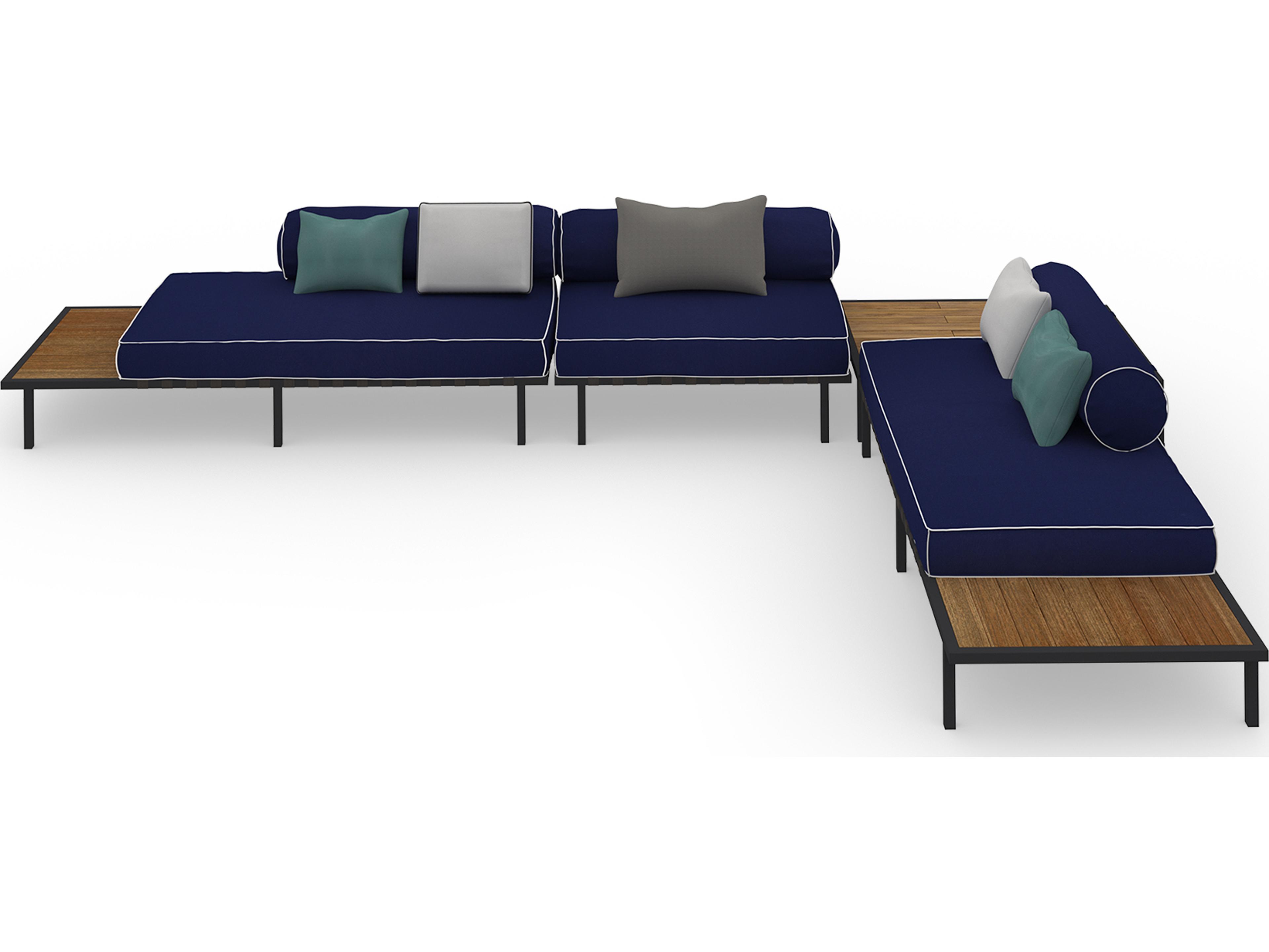 MamaGreen Albatross 316 Stainless Steel Sectional Outdoor Patio Lounge Set