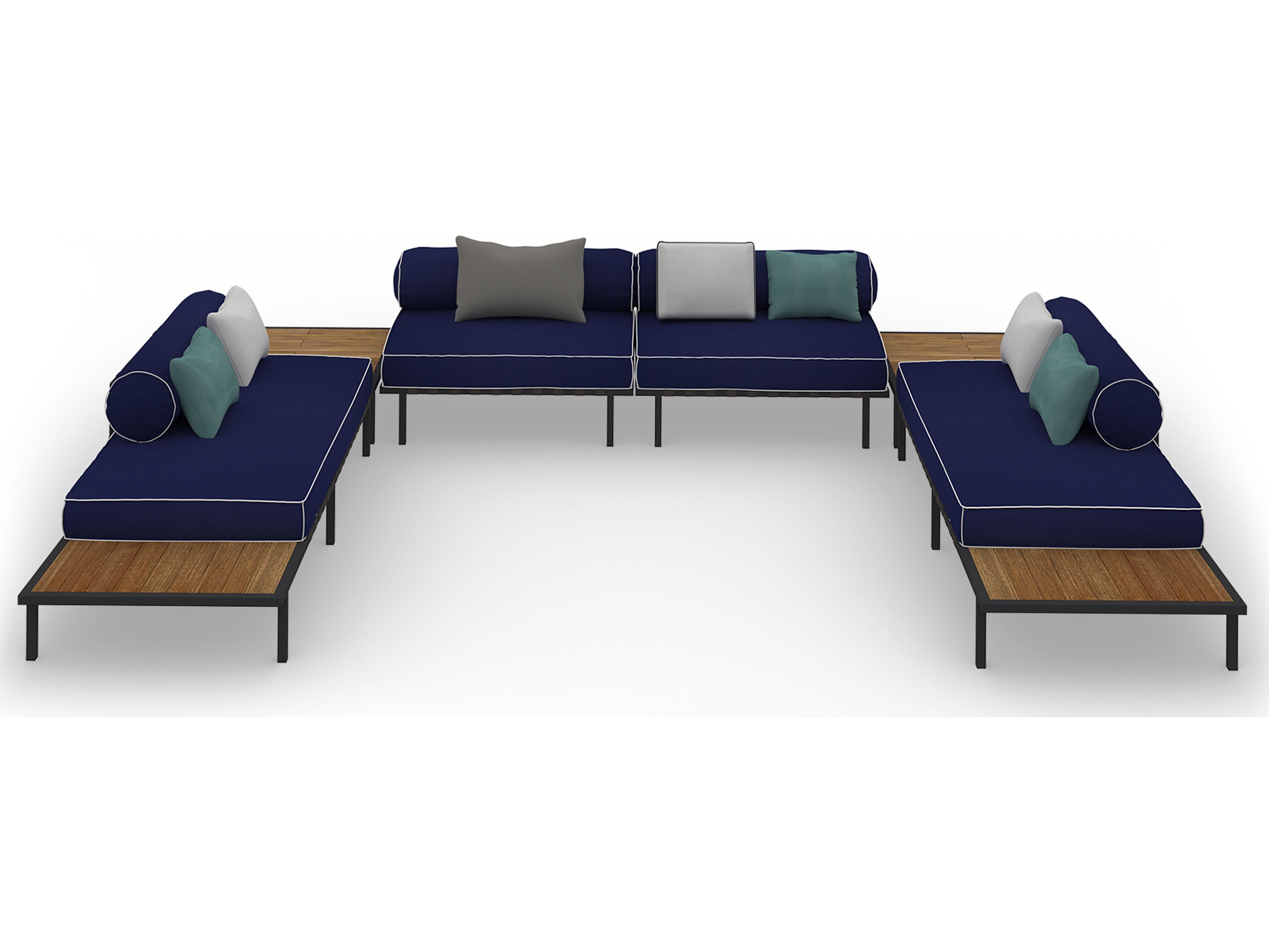 MamaGreen Albatross 316 Stainless Steel Sectional Outdoor Lounge Set