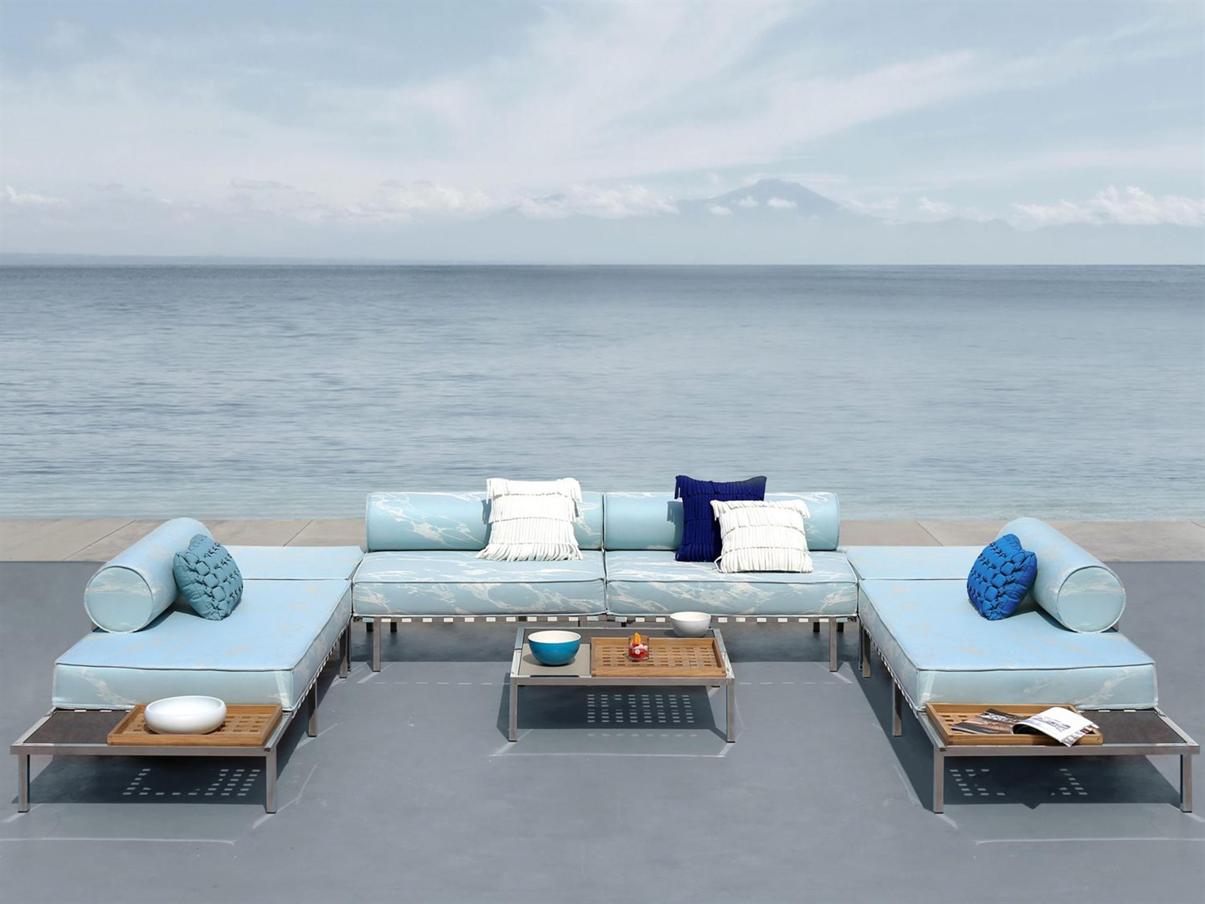 MamaGreen Albatross 316 Stainless Steel Sectional Patio Lounge Set