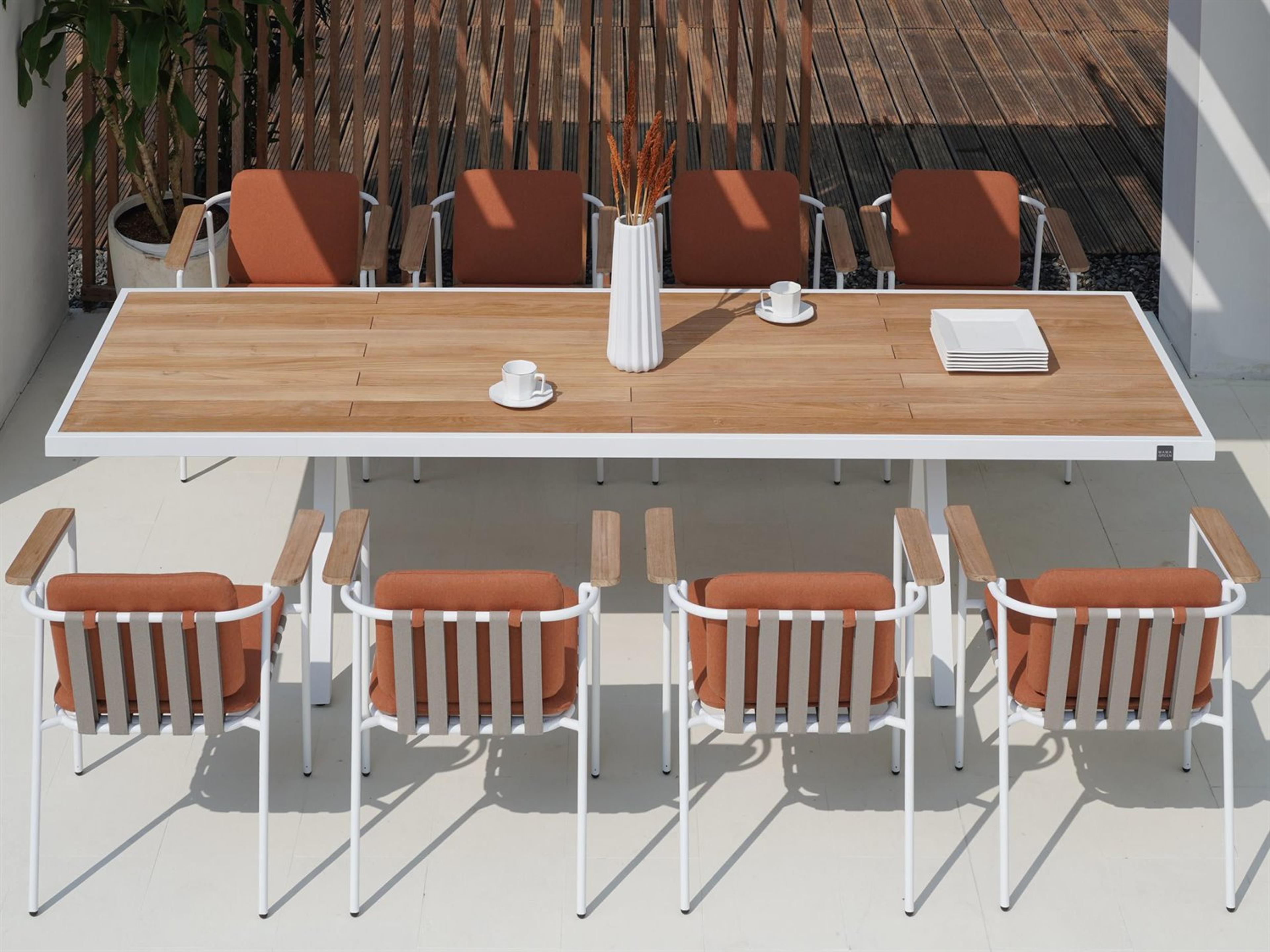 MamaGreen Albatross Stainless Steel Patio Dining Set