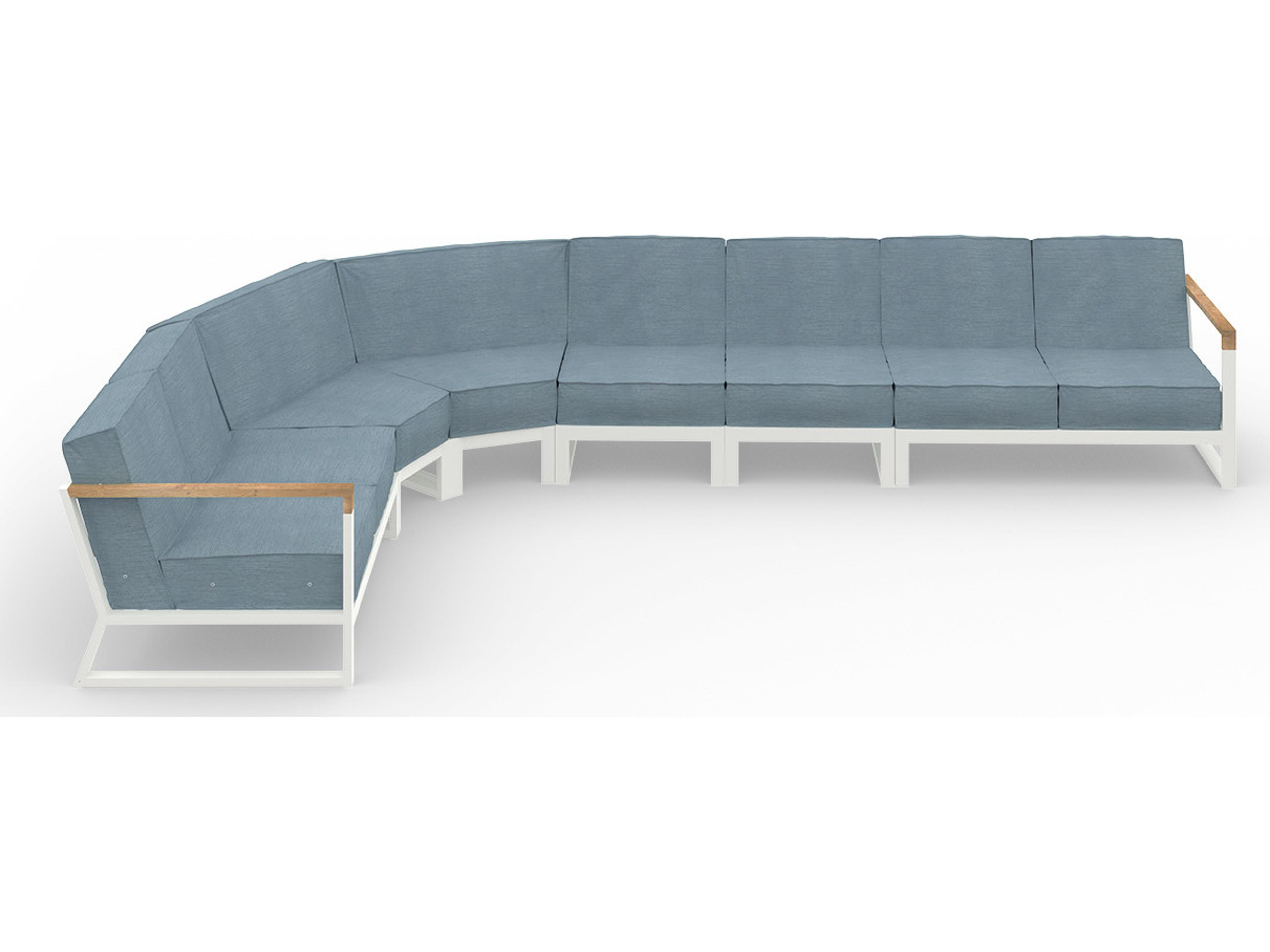 MamaGreen Bondi Beau Aluminum Sectional Patio Lounge Set