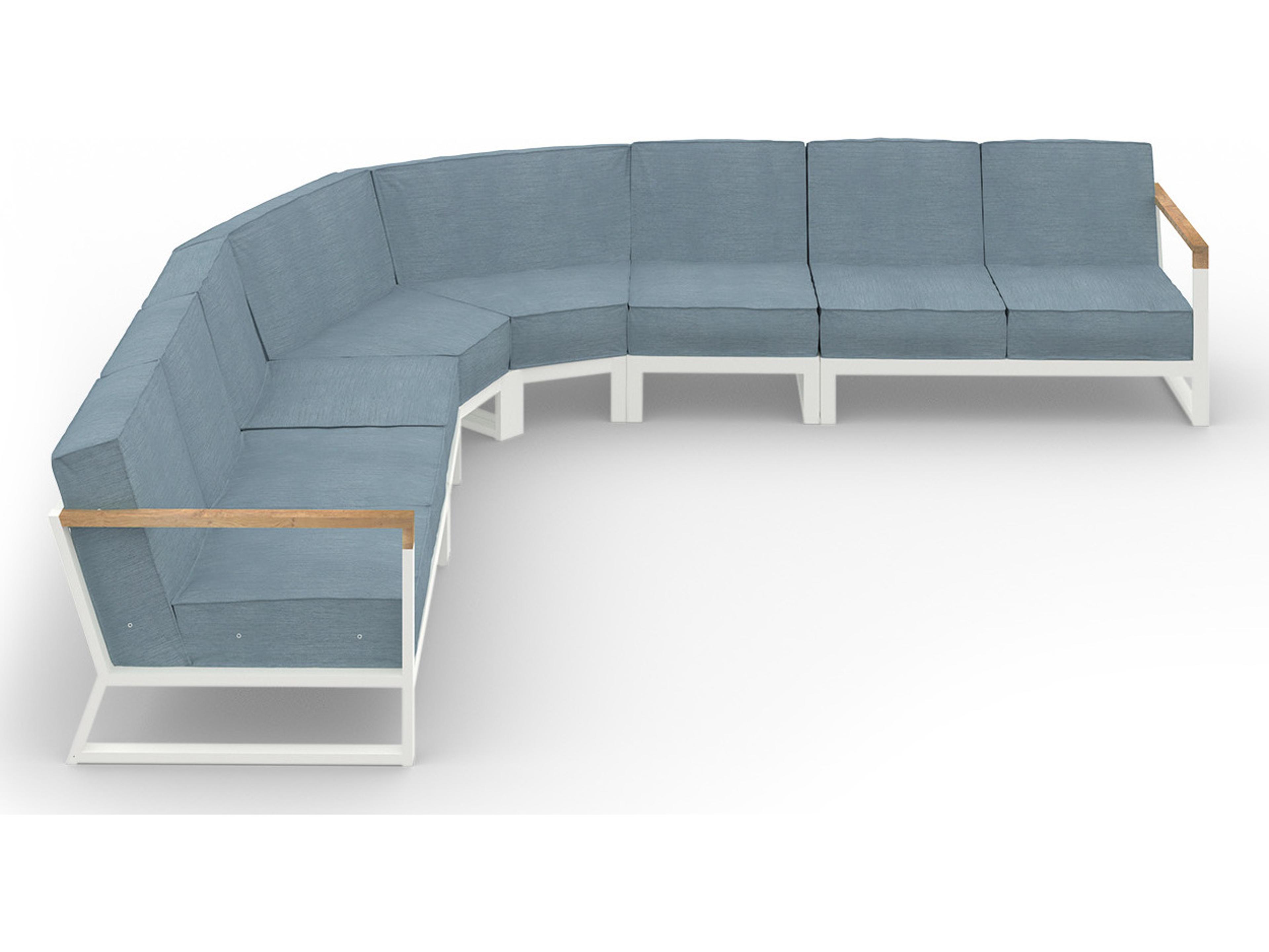 MamaGreen Bondi Beau Aluminum Sectional Outdoor Lounge Set